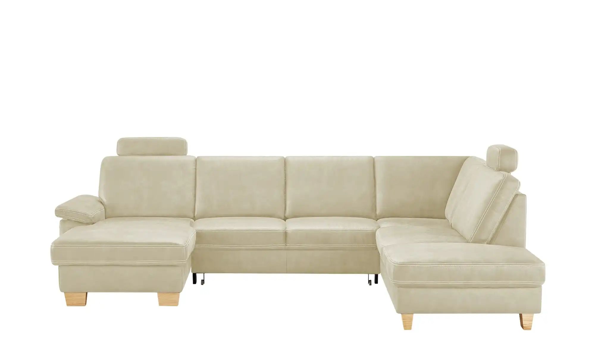 meinSofa Wohnlandschaft  Kunstleder Samu ¦ creme ¦ Maße (cm): B: 316 H: 90 günstig online kaufen