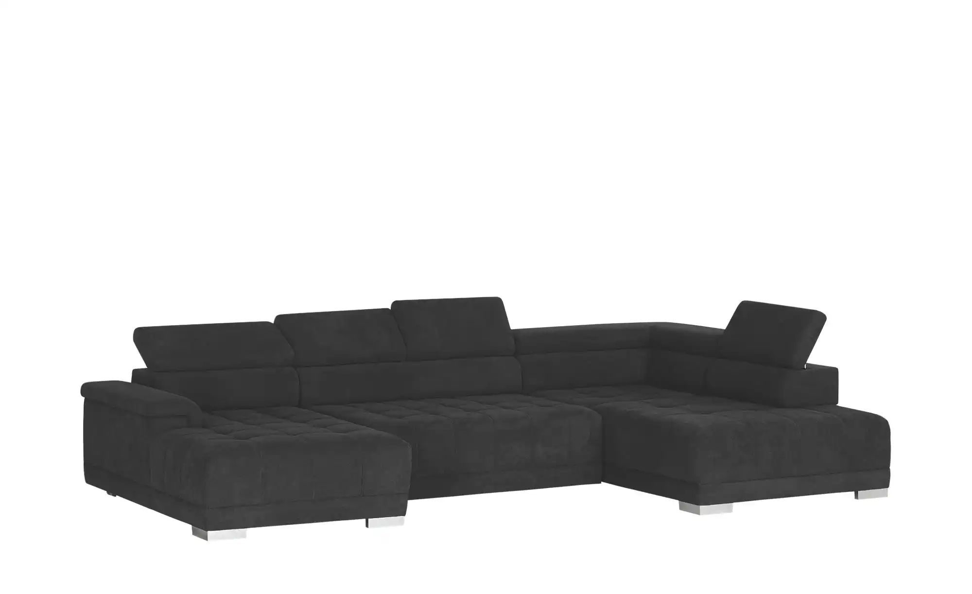 Thumbnail - switch Wohnlandschaft aus Mikrofaser Campo ¦ grau ¦ Maße (cm): B: 374 H: 101 T: 220.0 Polstermöbel > Sofas > Wohnlandsch...