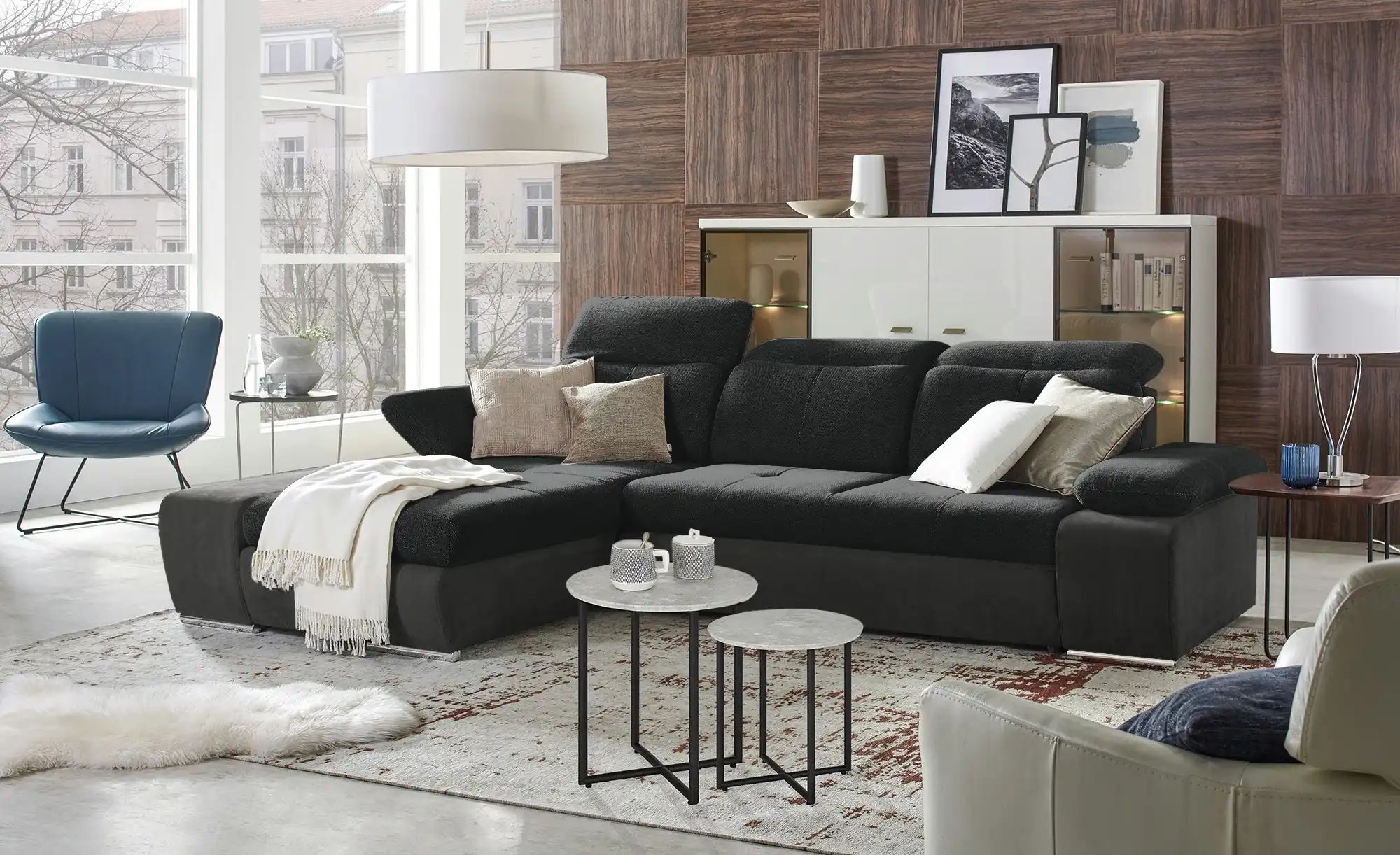 switch Ecksofa  Avilla ¦ schwarz ¦ Maße (cm): B: 285 H: 86 T: 187 Polstermö günstig online kaufen