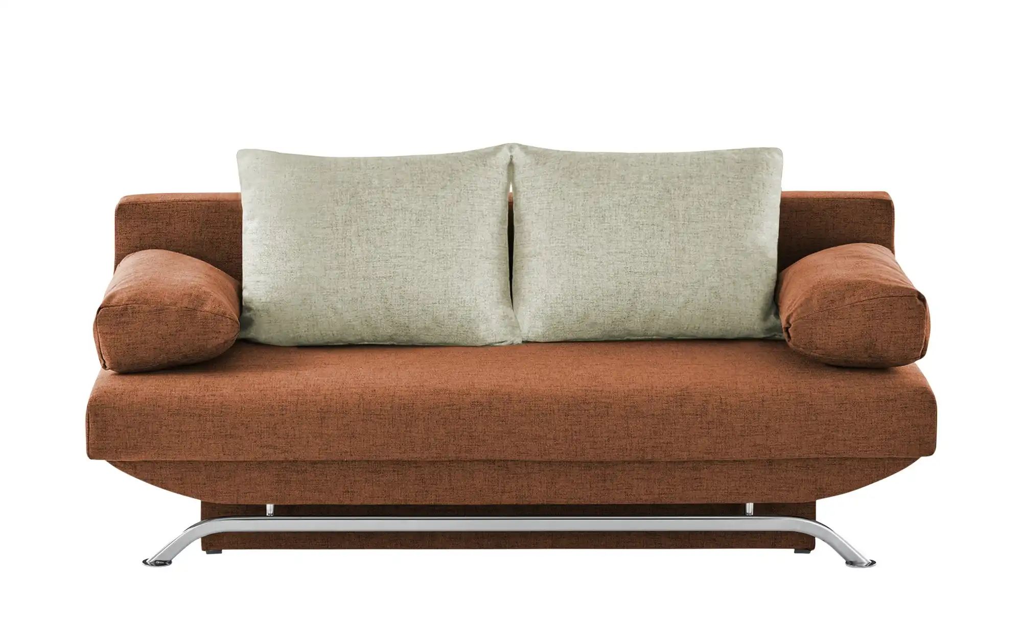 smart Schlafsofa  Grit ¦ orange ¦ Maße (cm): B: 195 H: 76 T: 91 Polstermöbel > Sofas > Einzelsofas - Höffner