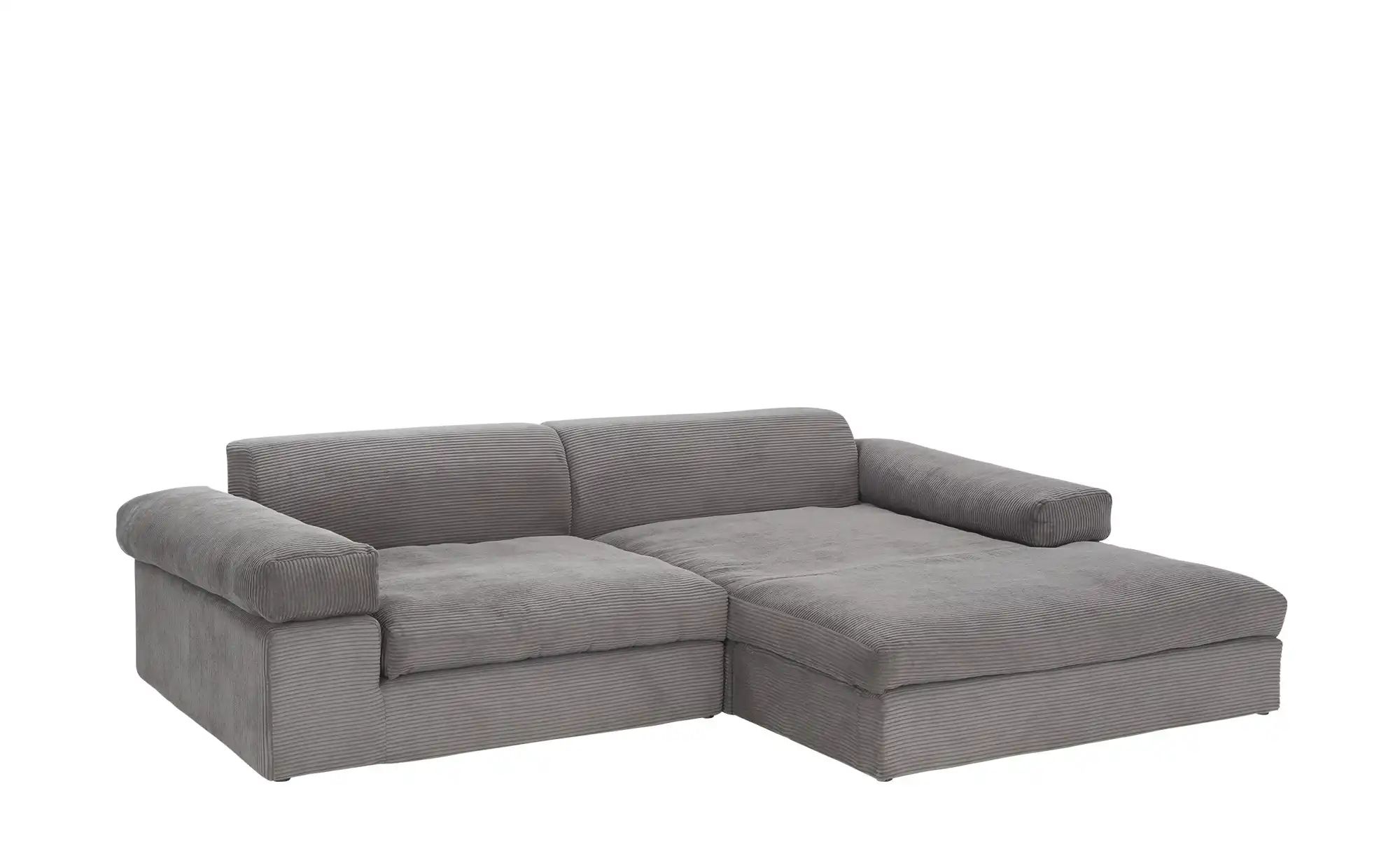 smart Ecksofa in trendigem Cordstoff Lianea ¦ grau ¦ Maße (cm): B: 291 H: 8 günstig online kaufen