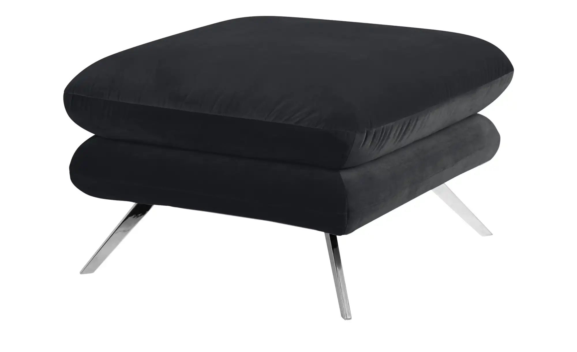 Jette Home Hocker  Caldara ¦ schwarz ¦ Maße (cm): B: 70 H: 45 T: 70 Polster günstig online kaufen