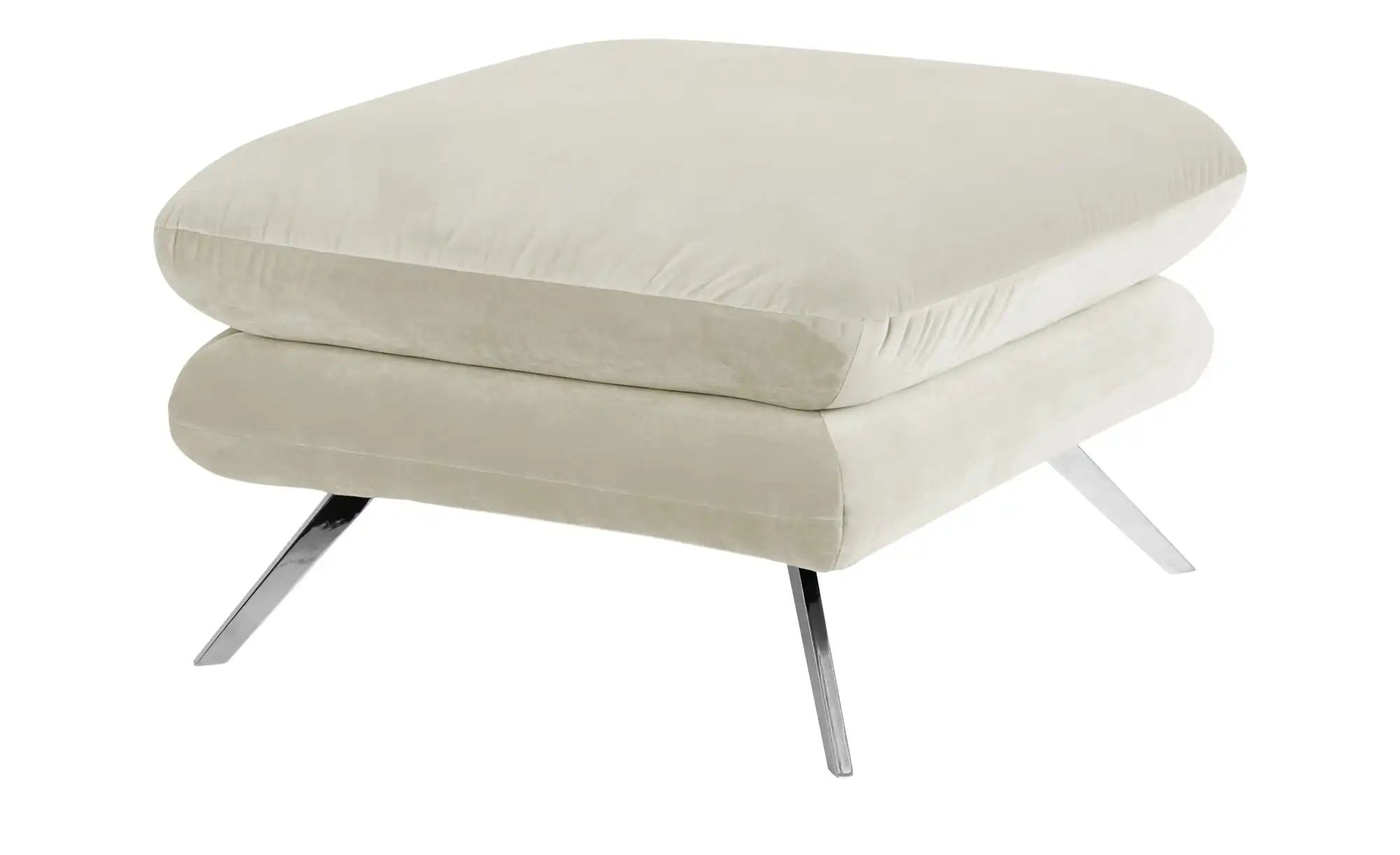 Jette Home Hocker  Caldara ¦ creme ¦ Maße (cm): B: 70 H: 45 T: 70 Polstermö günstig online kaufen