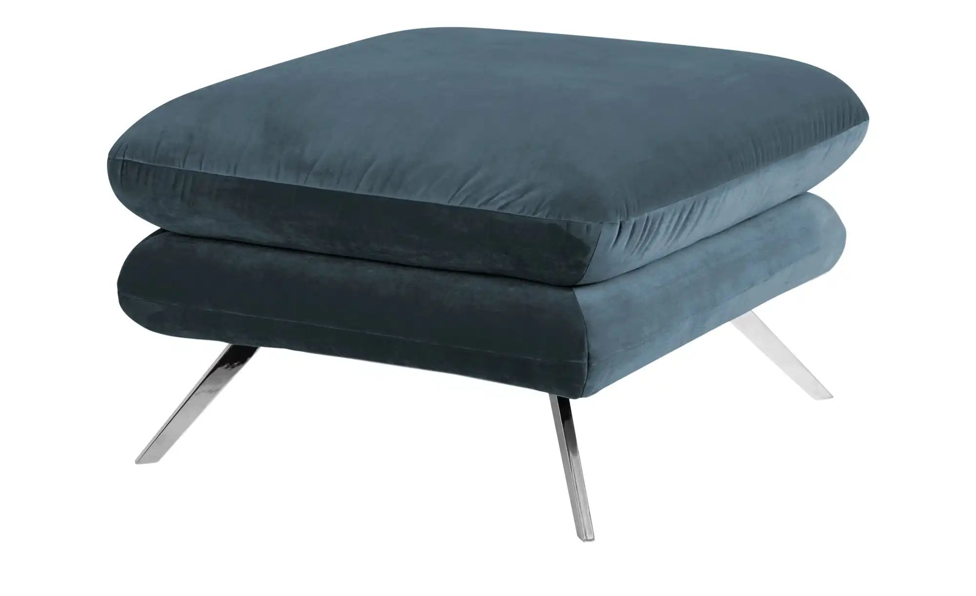 Jette Home Hocker  Caldara ¦ türkis/petrol ¦ Maße (cm): B: 70 H: 45 T: 70 P günstig online kaufen