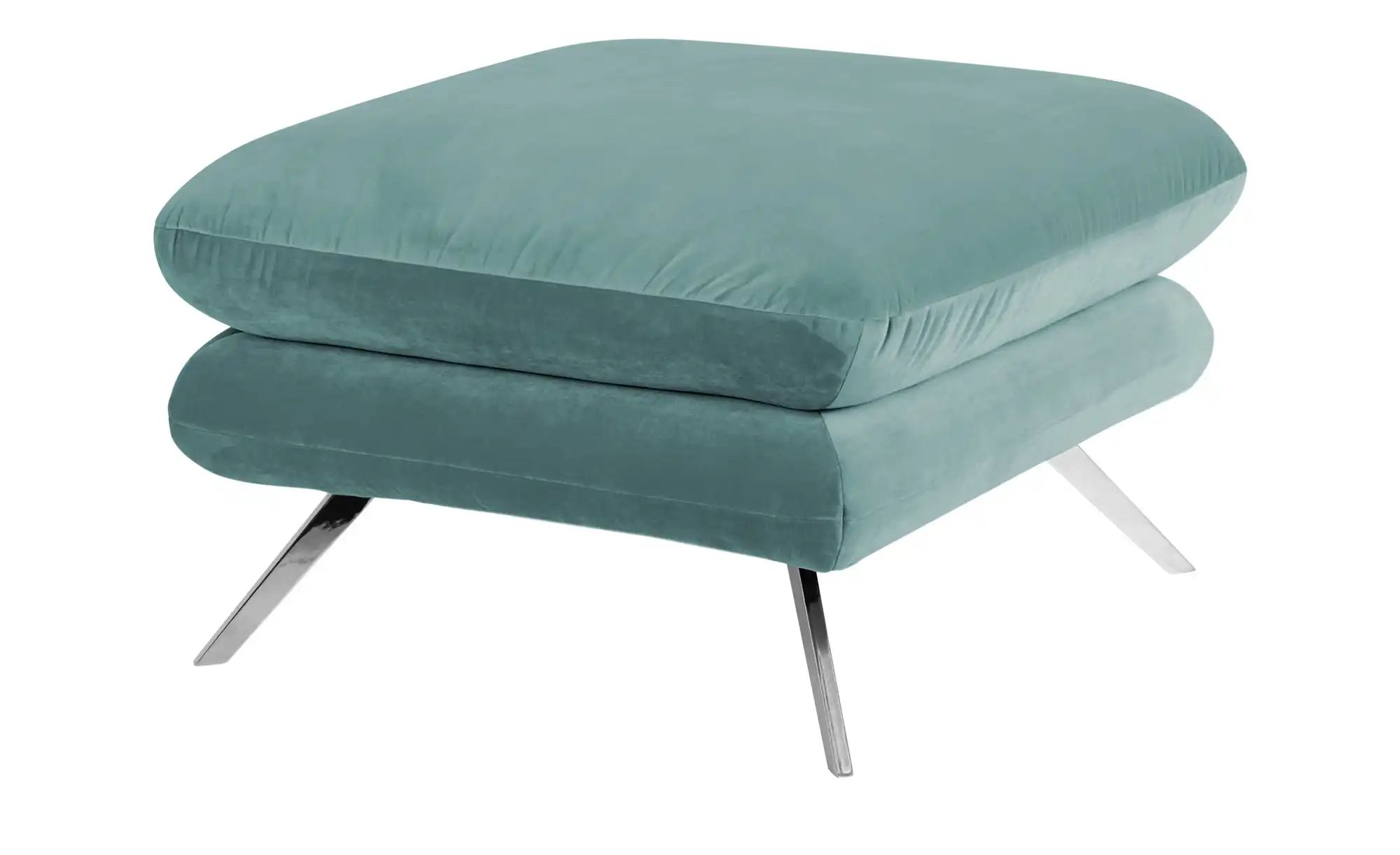 Jette Home Hocker  Caldara ¦ grün ¦ Maße (cm): B: 70 H: 45 T: 70 Polstermöb günstig online kaufen