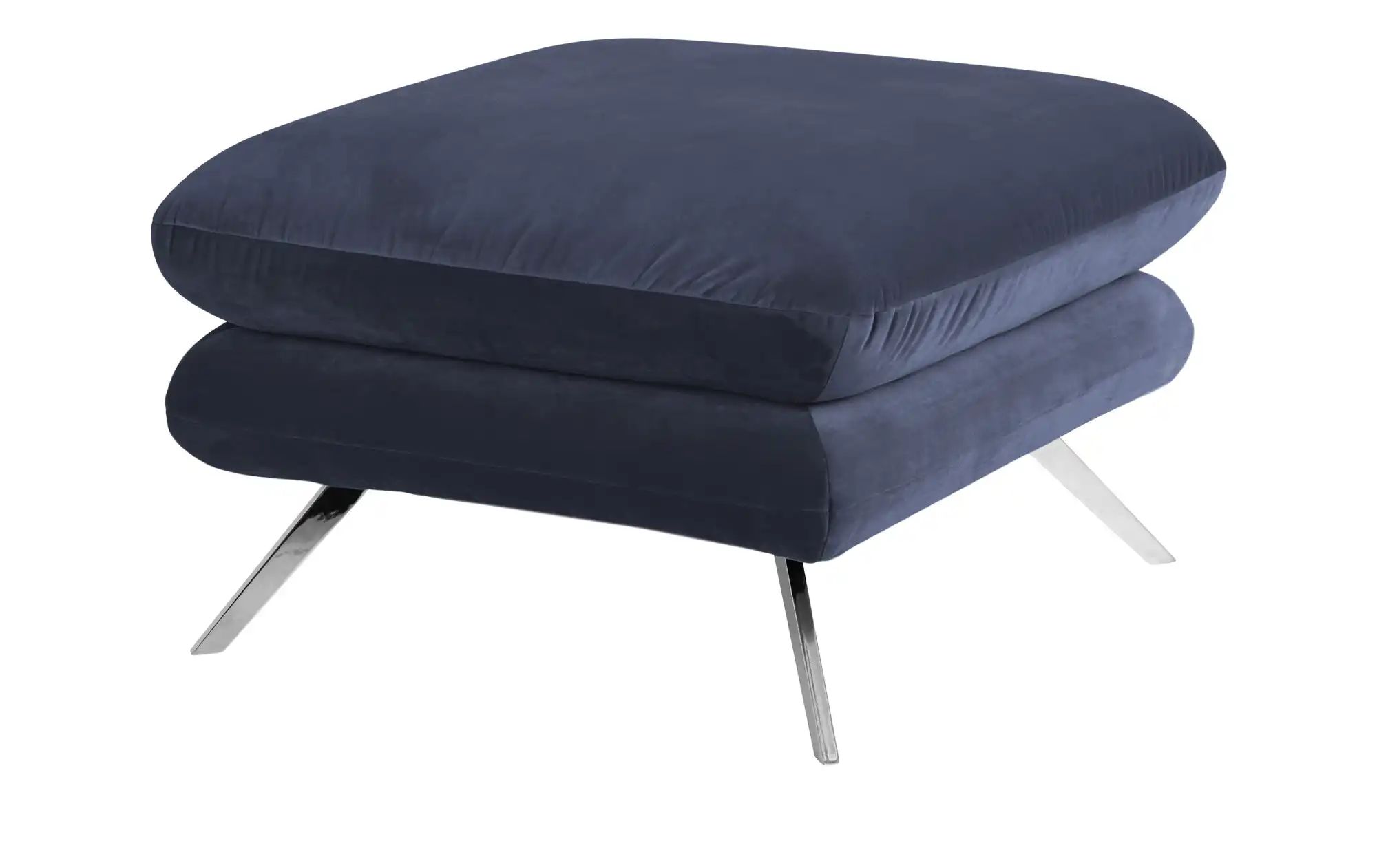 Jette Home Hocker  Caldara ¦ blau ¦ Maße (cm): B: 70 H: 45 T: 70 Polstermöb günstig online kaufen