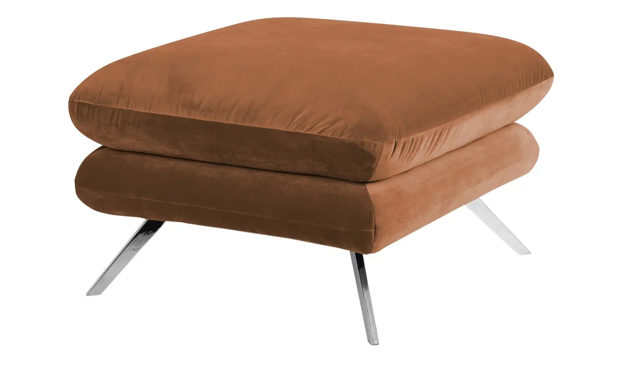 Jette Home Hocker  Caldara ¦ braun ¦ Maße (cm): B: 70 H: 45 T: 70 Polstermö günstig online kaufen