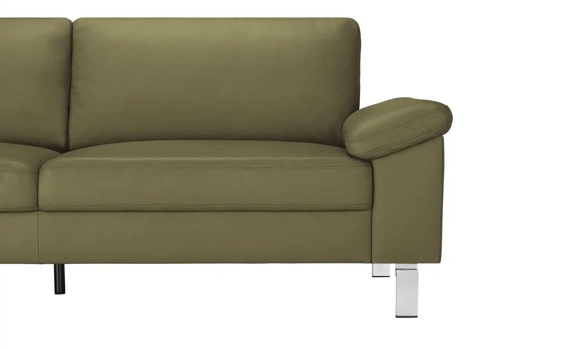 Thumbnail - Max Schelling Ledersofa aus Echtleder Maximum ¦ grün ¦ Maße (cm): B: 224 H: 86 T: 97.0 Polstermöbel > Sofas > 3-Sitzer -...