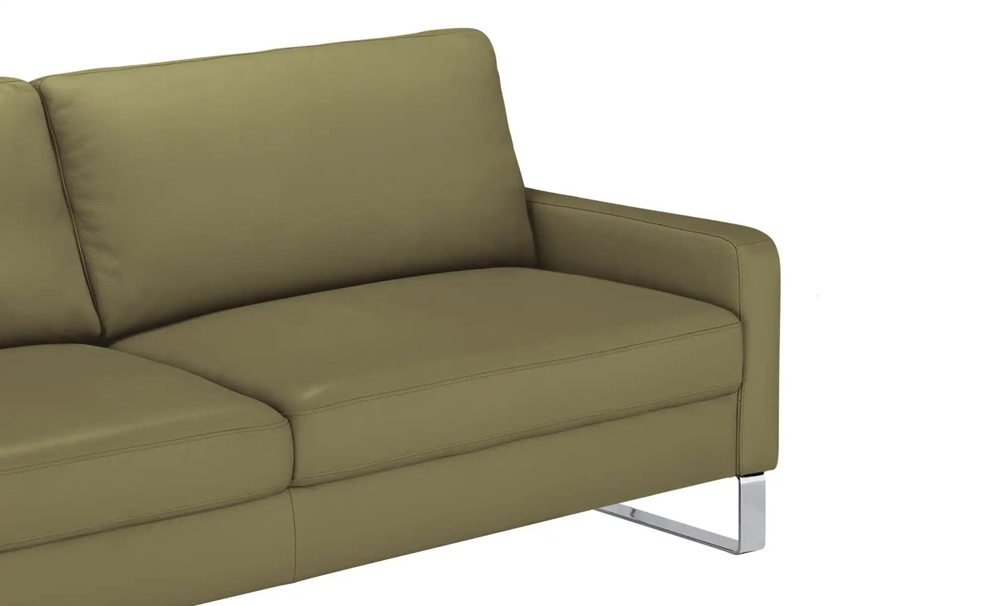 Thumbnail - Max Schelling Einzelsofa aus Echtleder Maximum ¦ grün ¦ Maße (cm): B: 204 H: 86 T: 97.0 Polstermöbel > Sofas > 3-Sitzer ...