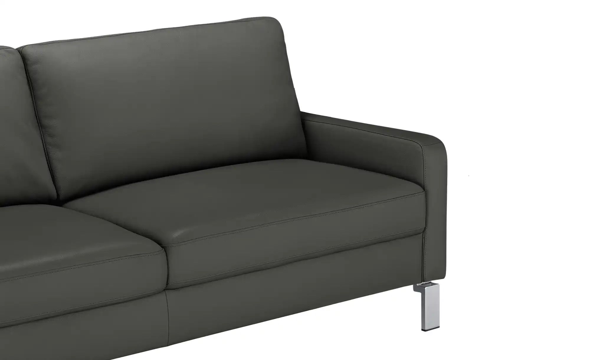 Thumbnail - Max Schelling Ledersofa mit Winkelfüßen Maximum ¦ grau ¦ Maße (cm): B: 184 H: 86 T: 97.0 Polstermöbel > Sofas > 2-Sitzer...