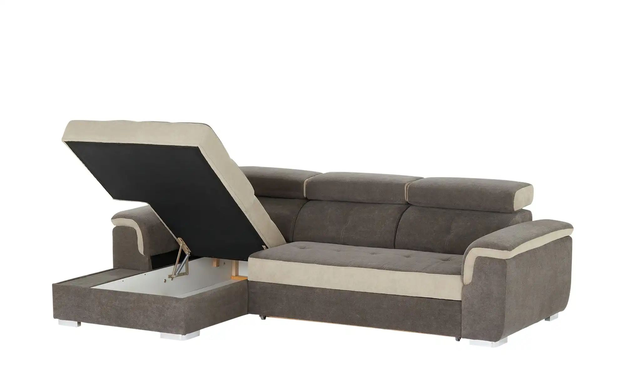 Ecksofa  Aversa ¦ grau ¦ Maße (cm): B: 178 H: 102 T: 274 Polstermöbel > Sof günstig online kaufen