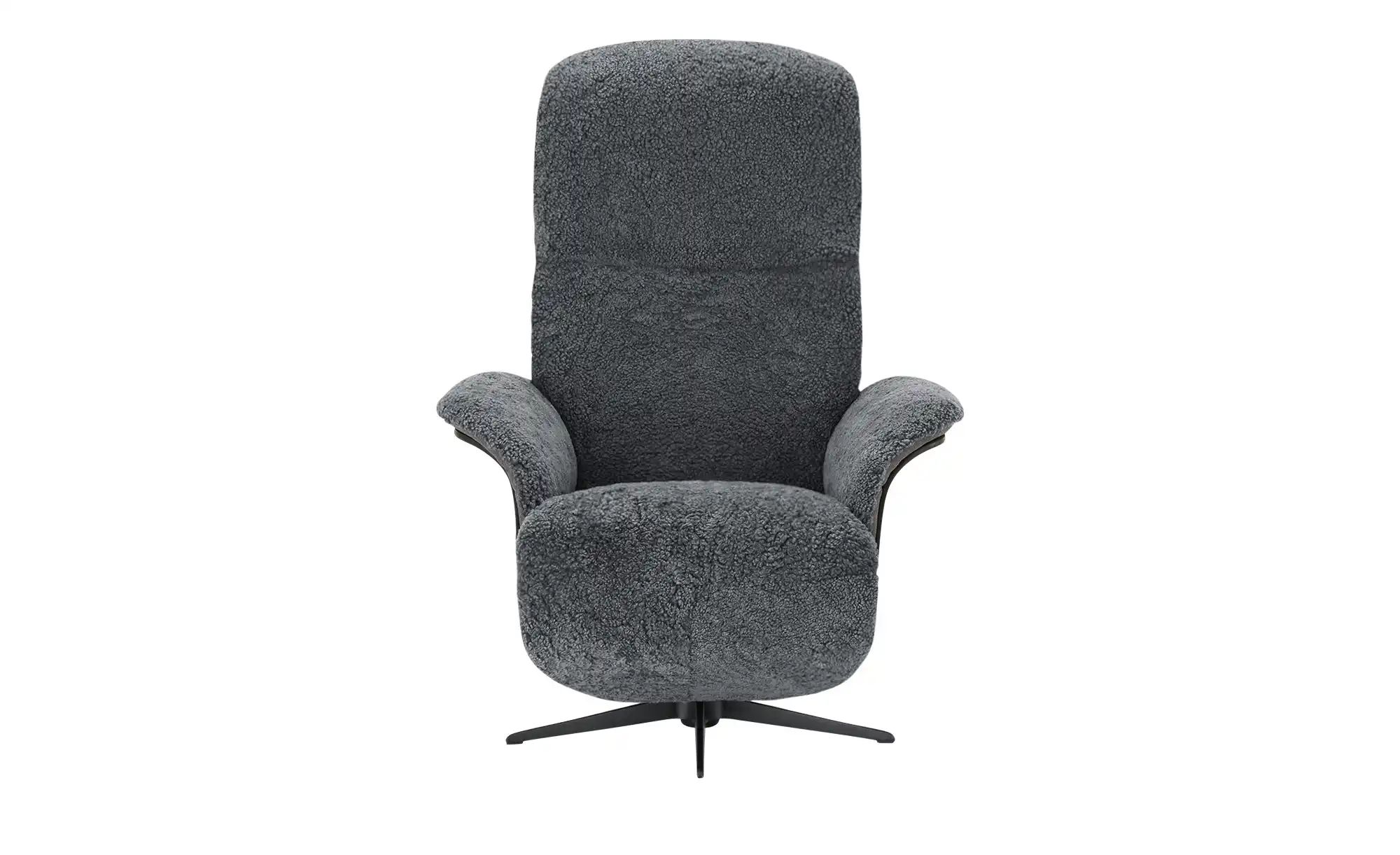 Thumbnail - Nils Olsen Relaxsessel mit Schaffell Frederik ¦ schwarz Polstermöbel > Sessel > Relaxsessel - Höffner