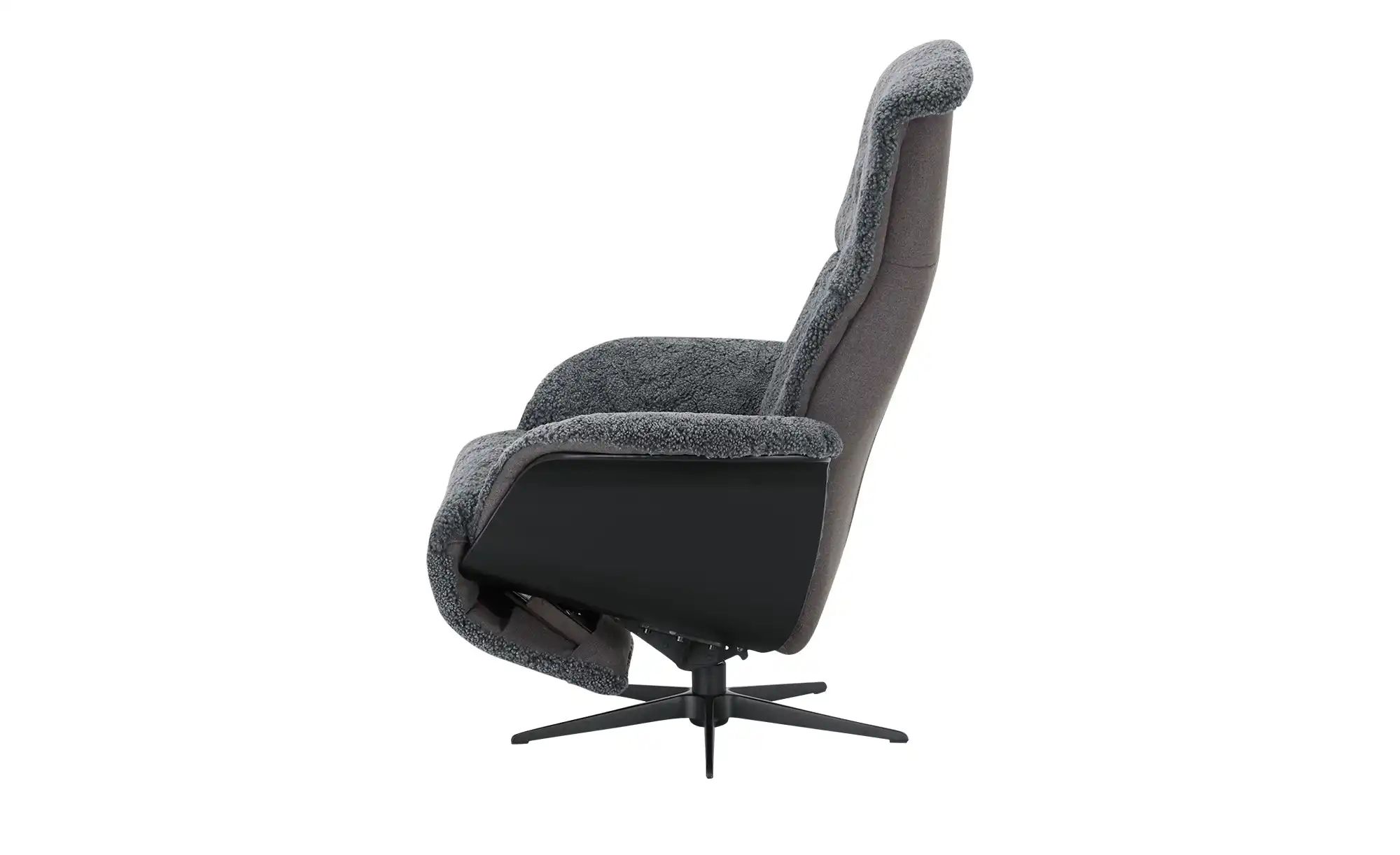 Thumbnail - Nils Olsen Relaxsessel mit Schaffell Frederik ¦ schwarz Polstermöbel > Sessel > Relaxsessel - Höffner