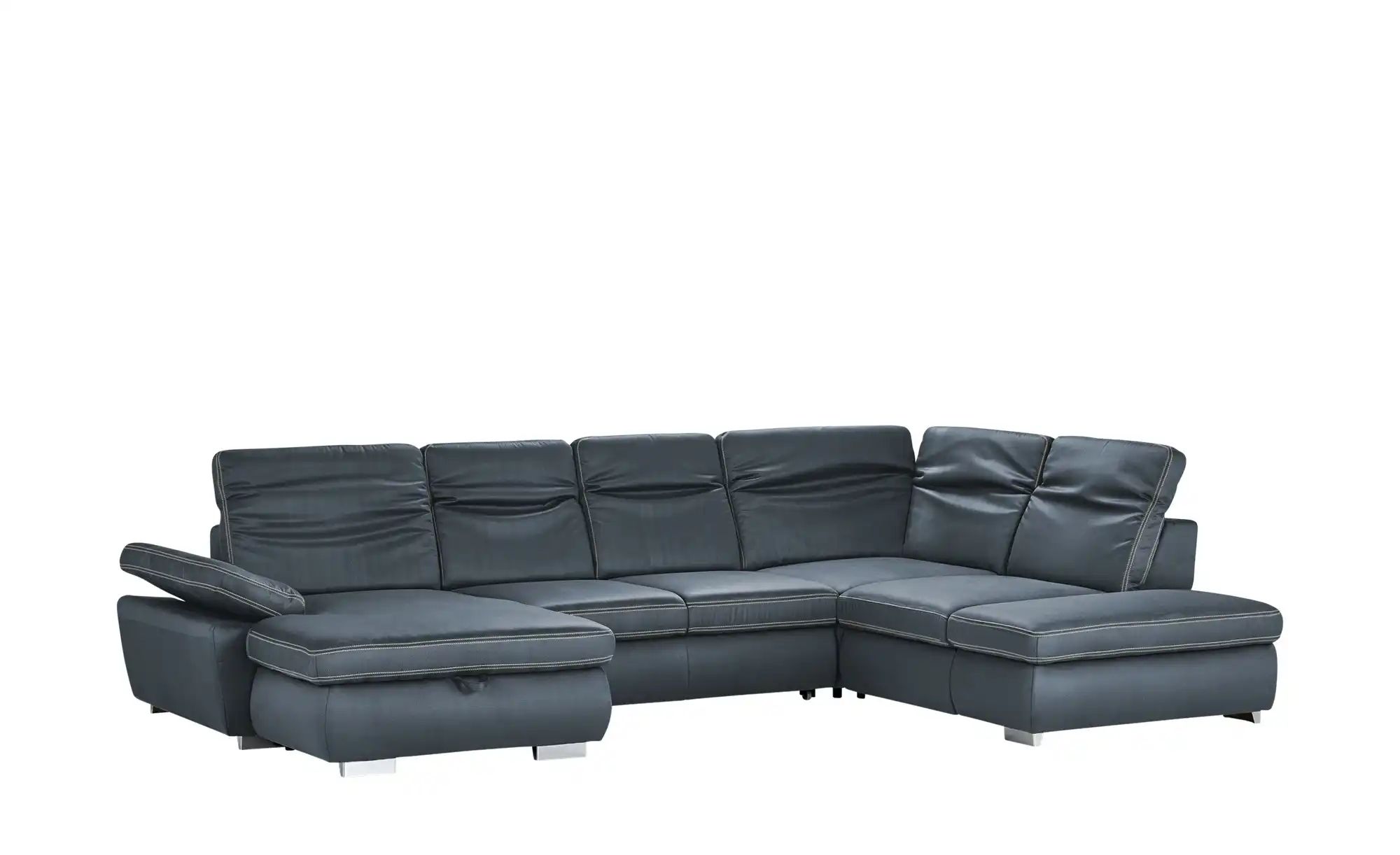 Thumbnail - Lounge Collection Wohnlandschaft mit verschiedenen Funktionen Amanda ¦ blau ¦ Maße (cm): B: 379 H: 85 T: 260.0 Polsterm...
