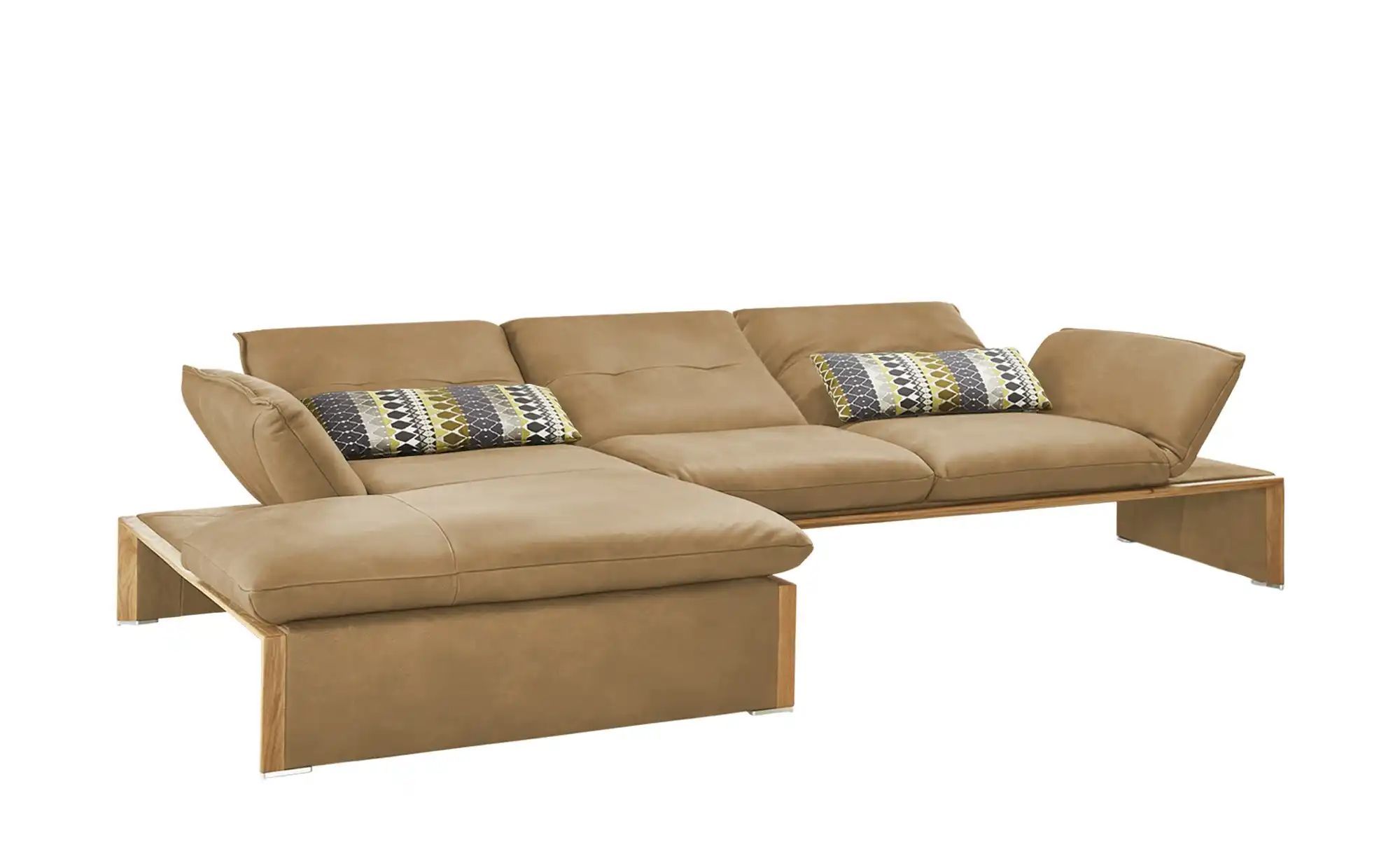 KOINOR Leder-Ecksofa mit Massivholzrahmen aus Wildeiche Humfrey ¦ braun ¦ M günstig online kaufen