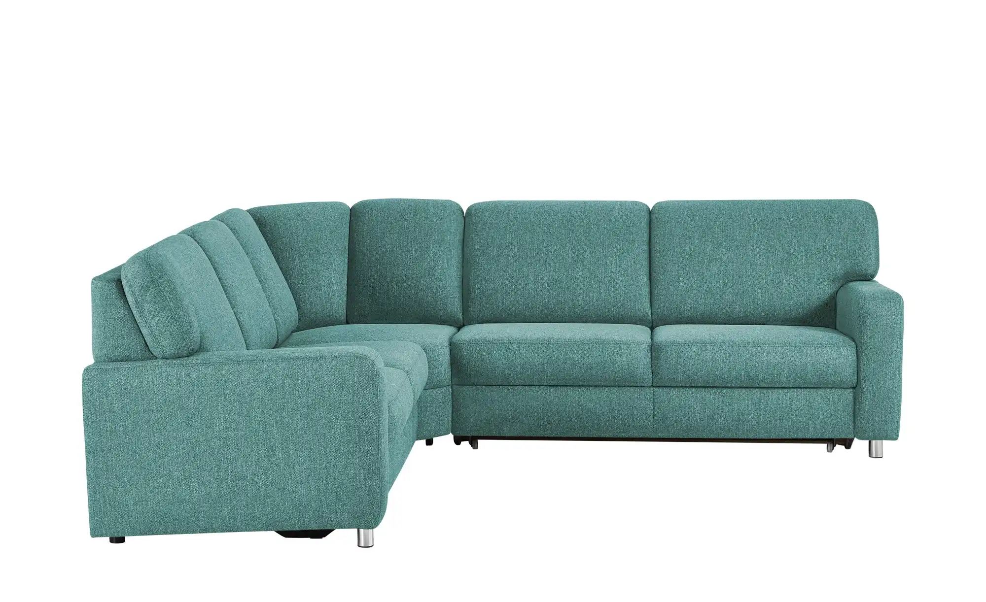 smart Ecksofa  Valencia ¦ türkis/petrol ¦ Maße (cm): B: 236 H: 90 T: 266 Po günstig online kaufen