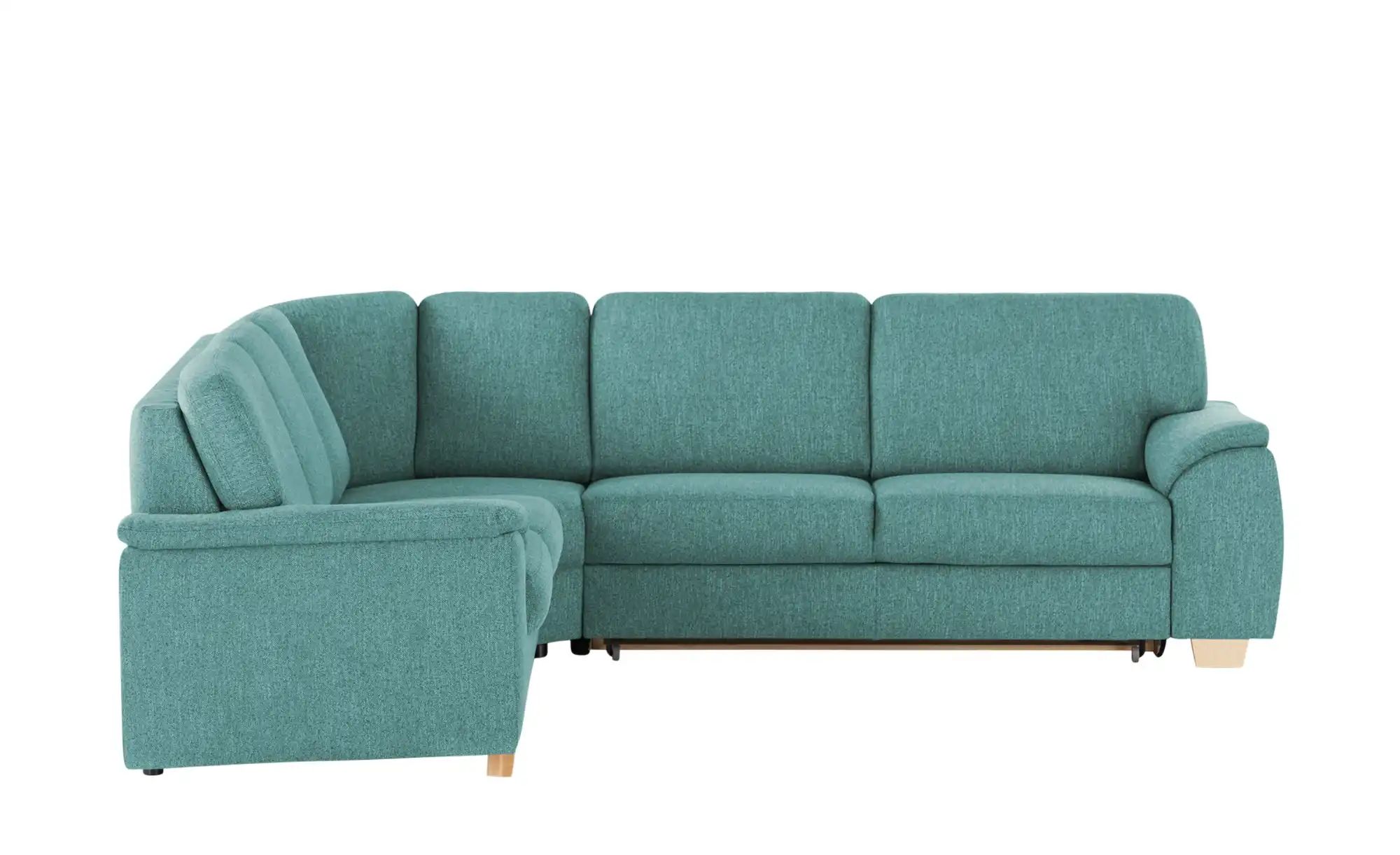 smart Ecksofa  Valencia ¦ türkis/petrol ¦ Maße (cm): B: 250 H: 90 T: 280 Po günstig online kaufen