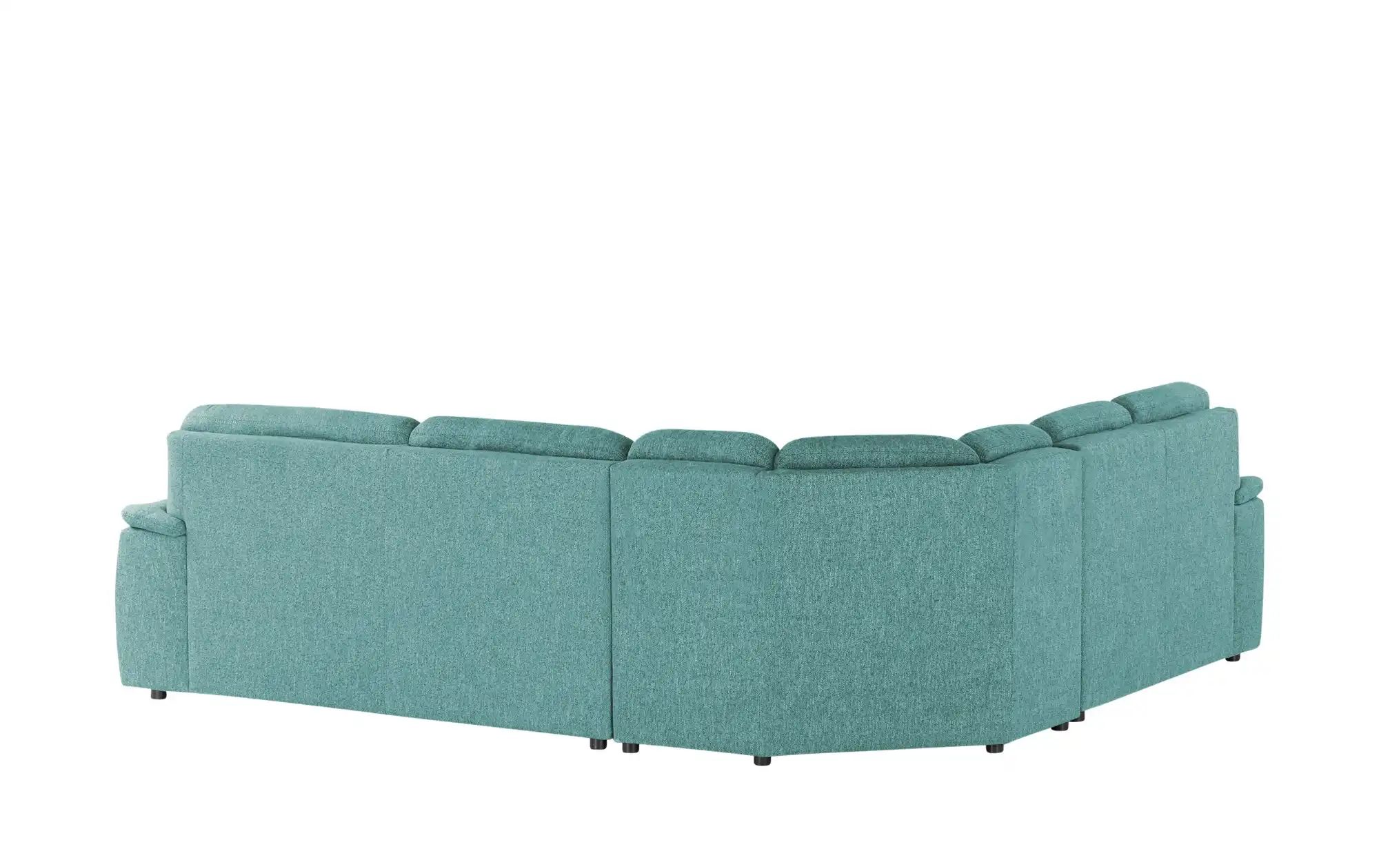 smart Ecksofa  Valencia ¦ türkis/petrol ¦ Maße (cm): B: 250 H: 90 T: 280 Po günstig online kaufen