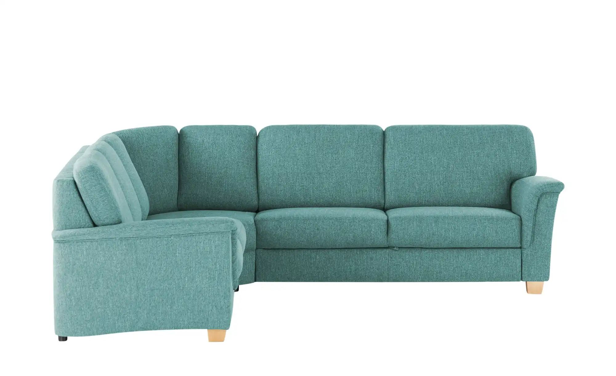 smart Ecksofa  Valencia ¦ türkis/petrol ¦ Maße (cm): B: 242 H: 90 T: 272 Po günstig online kaufen