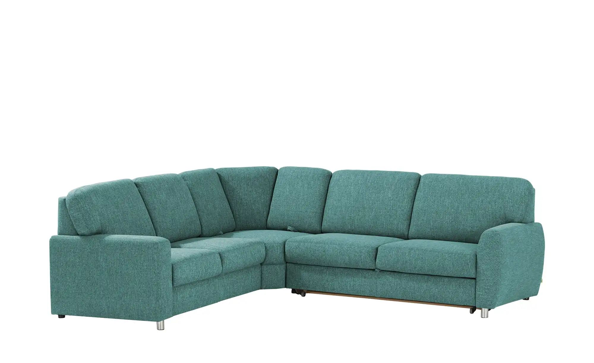 smart Ecksofa  Valencia ¦ türkis/petrol ¦ Maße (cm): B: 240 H: 90 T: 270 Po günstig online kaufen