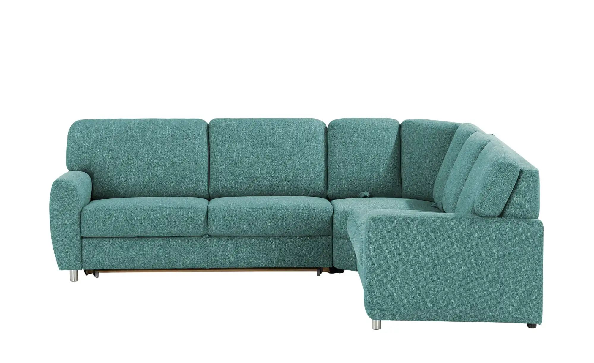 smart Ecksofa  Valencia ¦ türkis/petrol ¦ Maße (cm): B: 270 H: 90 T: 240 Po günstig online kaufen