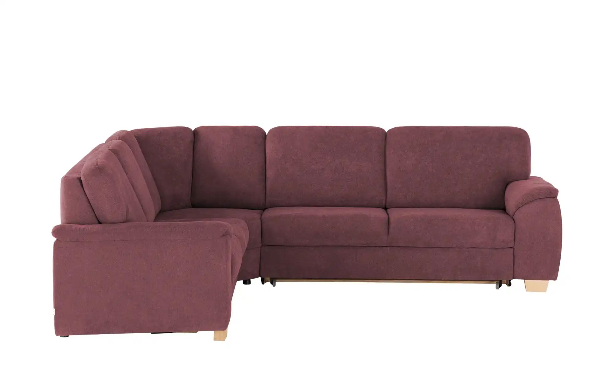 smart Ecksofa  Valencia ¦ rot ¦ Maße (cm): B: 280 H: 90 T: 250 Polstermöbel günstig online kaufen