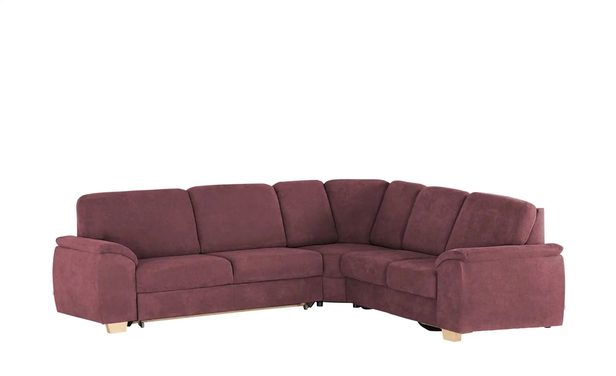 smart Ecksofa  Valencia ¦ rot ¦ Maße (cm): B: 280 H: 90 T: 250 Polstermöbel günstig online kaufen