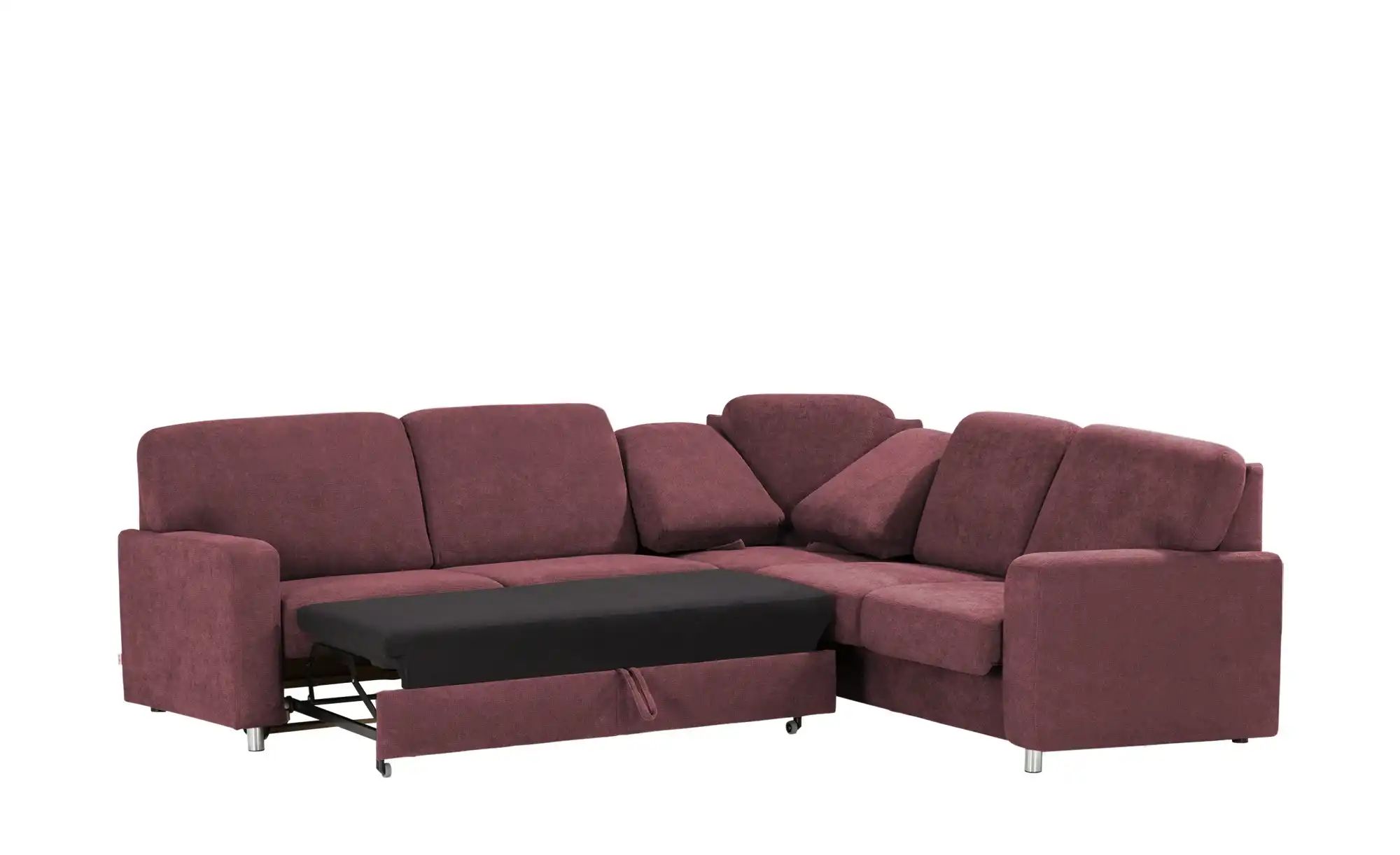 smart Ecksofa  Valencia ¦ rot ¦ Maße (cm): B: 266 H: 90 T: 236 Polstermöbel günstig online kaufen