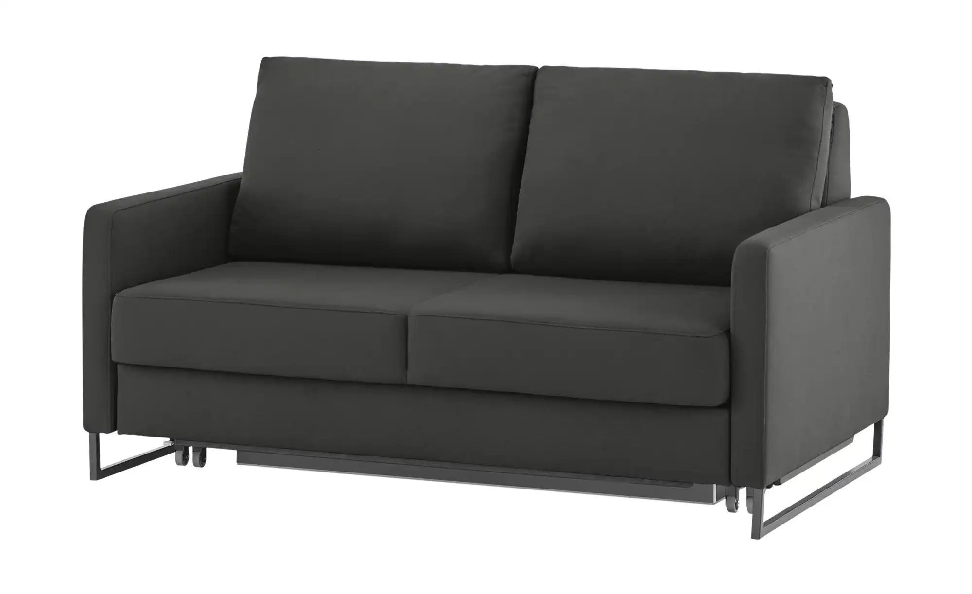 Schlafsofa aus Flachgewebe Fürth ¦ schwarz ¦ Maße (cm): B: 160 H: 90 T: 95 günstig online kaufen