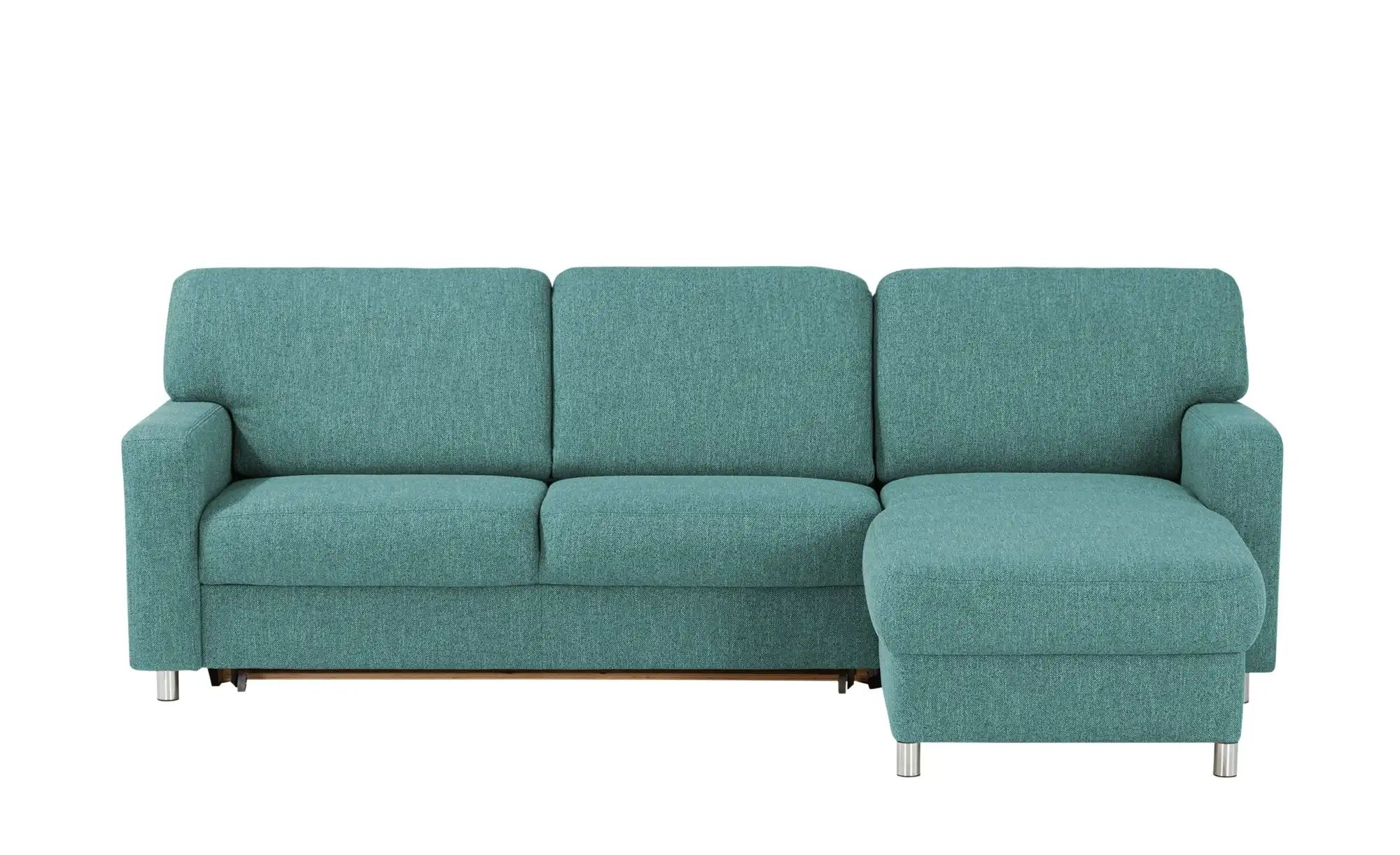 smart Ecksofa  Valencia ¦ türkis/petrol ¦ Maße (cm): B: 267 H: 90 T: 173 Po günstig online kaufen