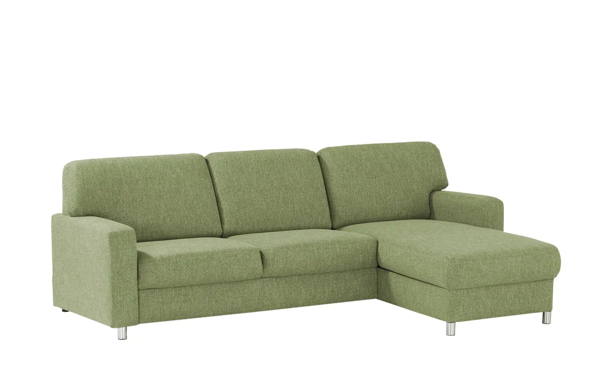 Thumbnail - smart Ecksofa  Valencia ¦ grün ¦ Maße (cm): B: 253 H: 90 T: 173.0 Polstermöbel > Sofas > 3-Sitzer - Höffner