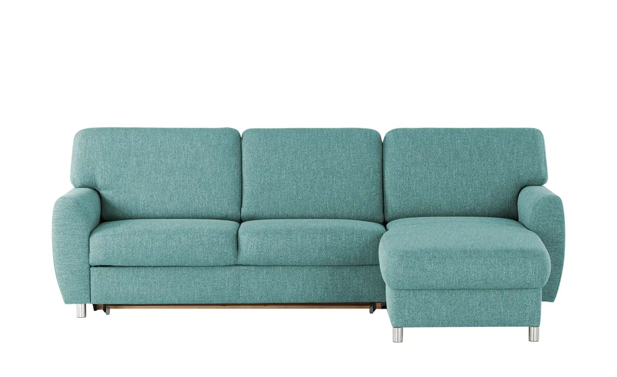 smart Ecksofa  Valencia ¦ türkis/petrol ¦ Maße (cm): B: 263 H: 90 T: 173 Po günstig online kaufen