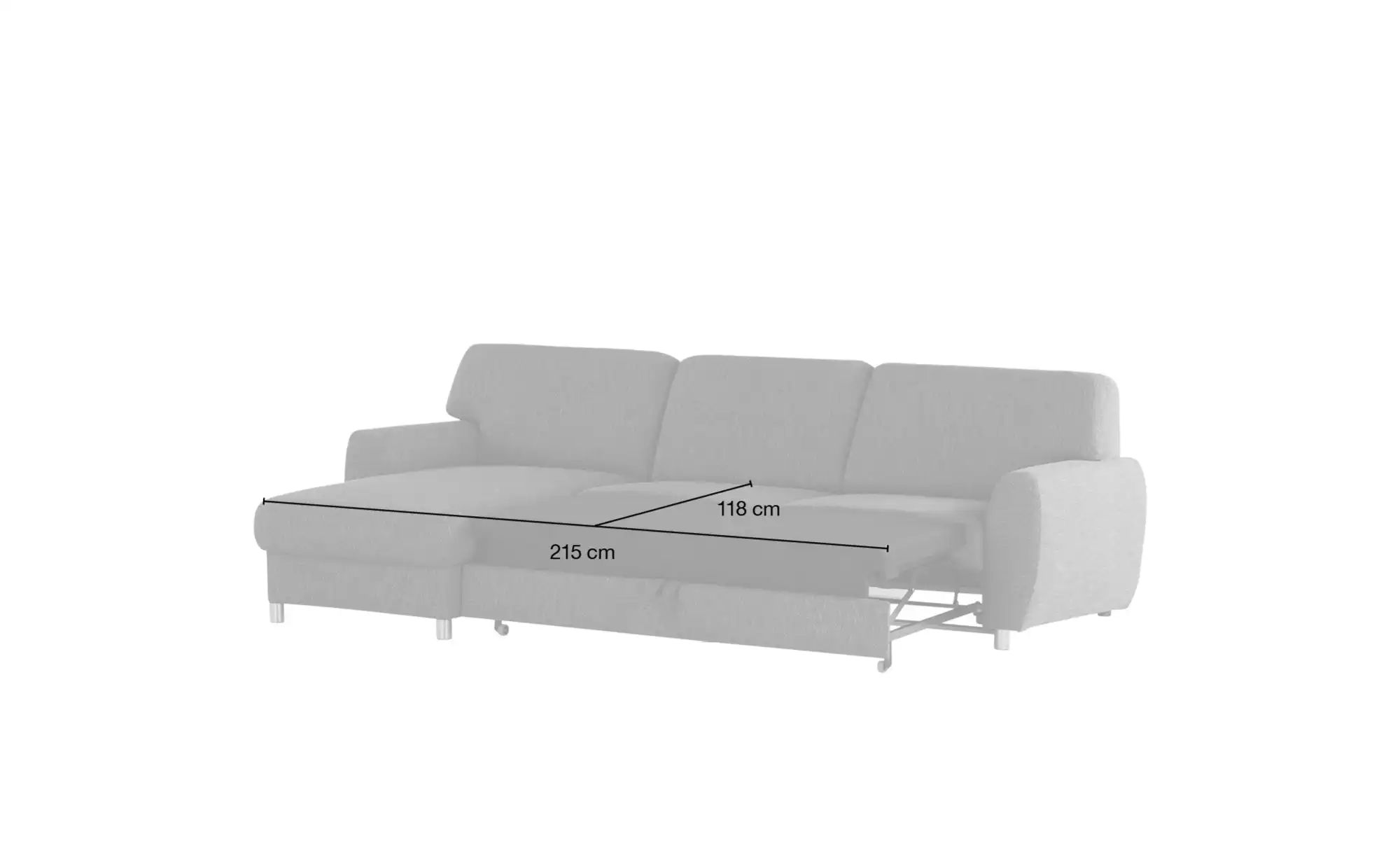 smart Ecksofa  Valencia ¦ braun ¦ Maße (cm): B: 263 H: 90 T: 173 Polstermöb günstig online kaufen