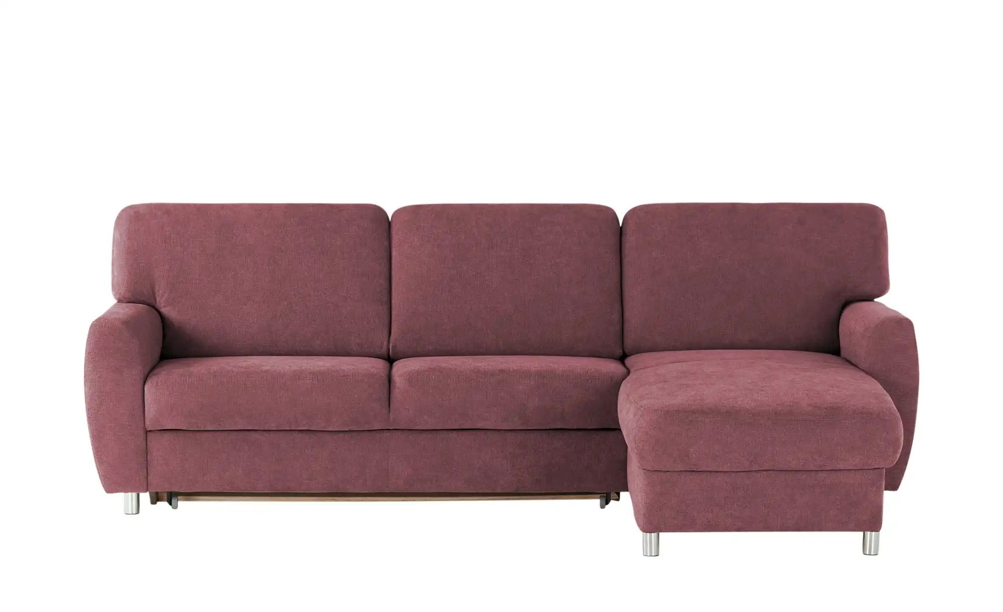 smart Ecksofa  Valencia ¦ rot ¦ Maße (cm): B: 263 H: 90 T: 173 Polstermöbel günstig online kaufen