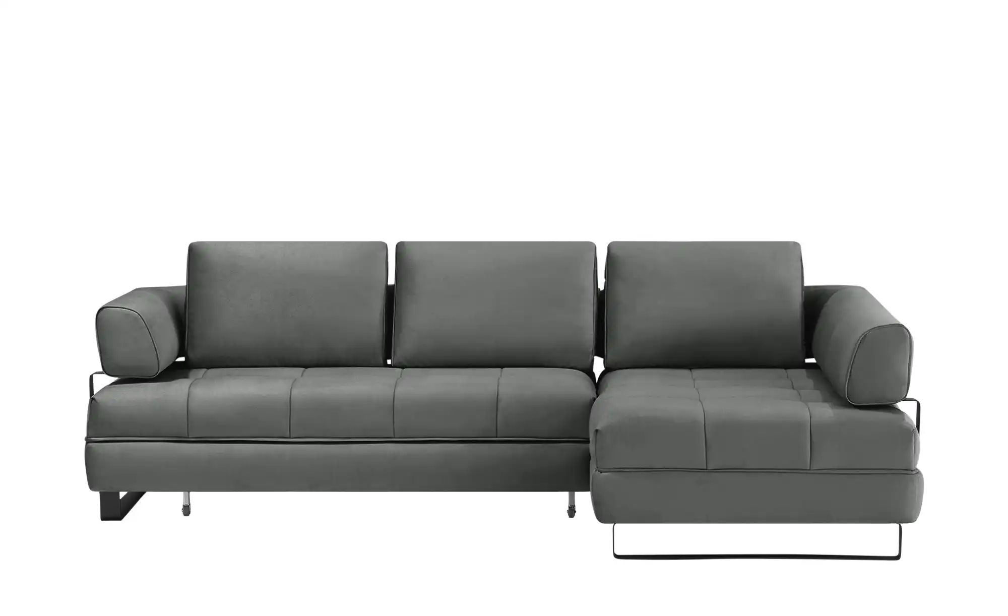 switch Ecksofa in Lederoptik Havana ¦ grau ¦ Maße (cm): B: 272 H: 89 T: 173 günstig online kaufen