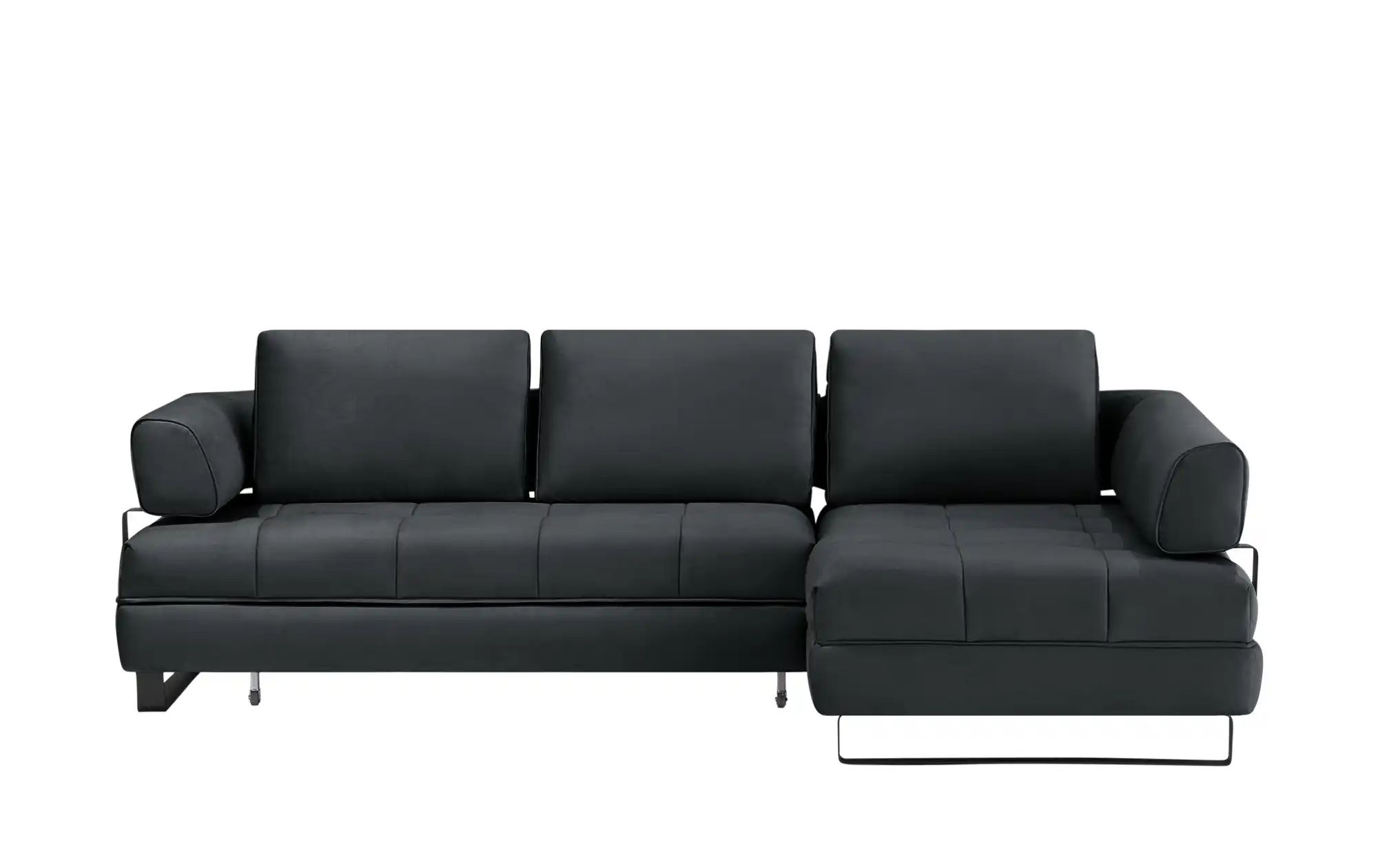 switch Ecksofa in Lederoptik Havana ¦ schwarz ¦ Maße (cm): B: 272 H: 89 T: günstig online kaufen