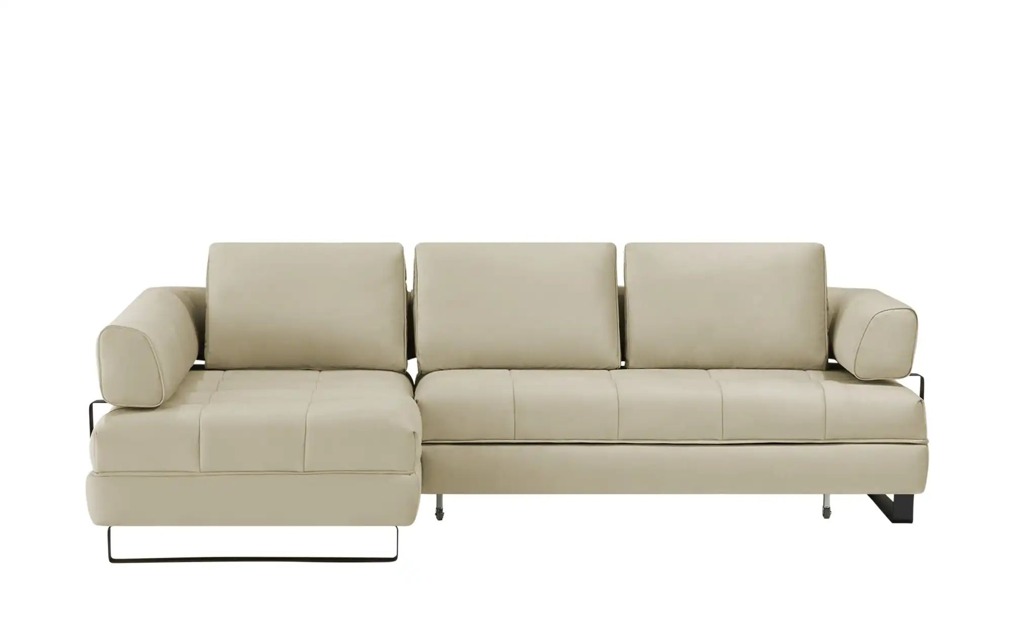 switch Ecksofa in Lederoptik Havana ¦ beige ¦ Maße (cm): B: 272 H: 89 T: 17 günstig online kaufen