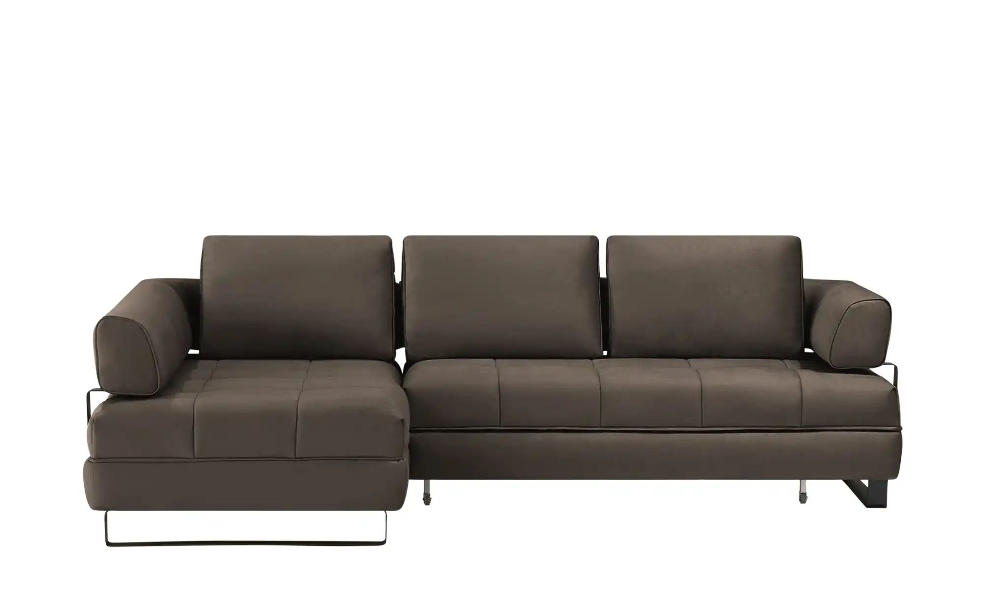 switch Ecksofa in Lederoptik Havana ¦ braun ¦ Maße (cm): B: 272 H: 89 T: 17 günstig online kaufen