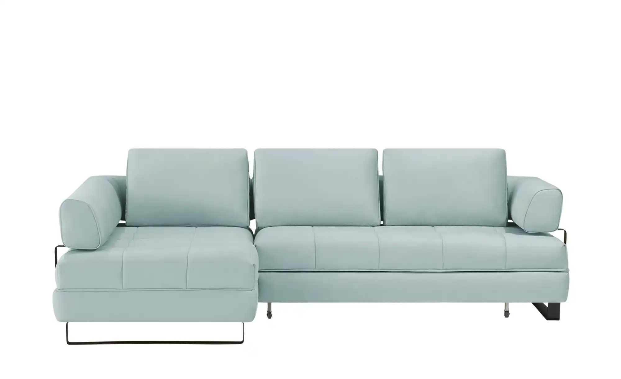 switch Ecksofa in Lederoptik Havana ¦ blau ¦ Maße (cm): B: 272 H: 89 T: 173 günstig online kaufen