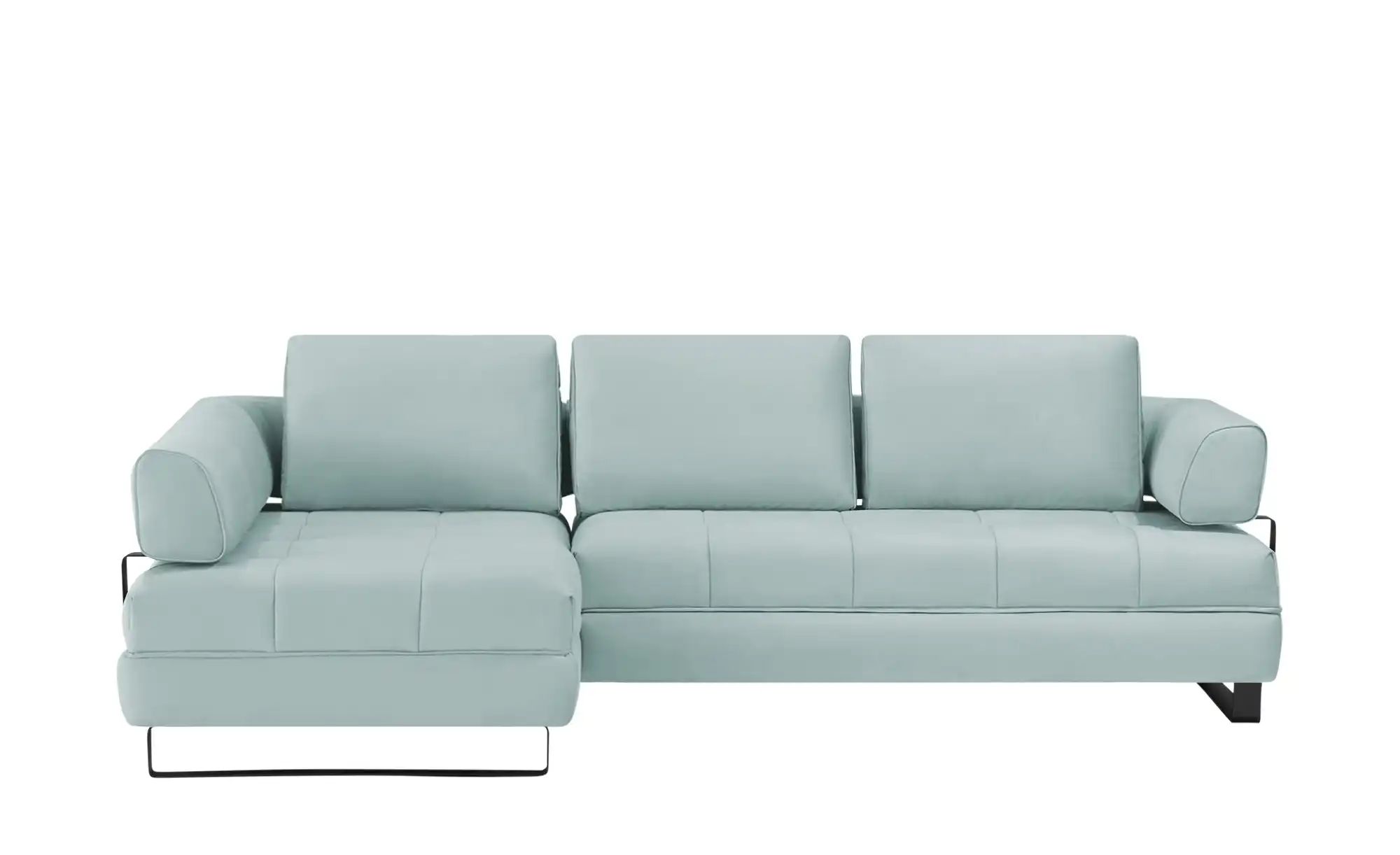 switch Ecksofa in Lederoptik Havana ¦ blau ¦ Maße (cm): B: 272 H: 89 T: 173 günstig online kaufen