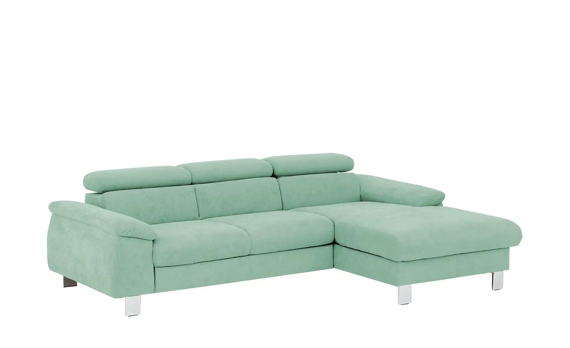 uno Ecksofa aus Velours Micky ¦ türkis/petrol ¦ Maße (cm): B: 244 H: 72 T: günstig online kaufen