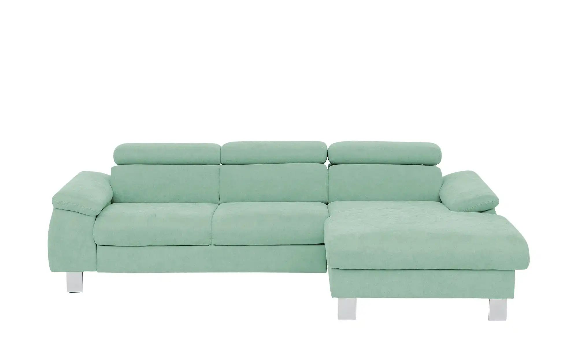 uno Ecksofa aus Velours Micky ¦ türkis/petrol ¦ Maße (cm): B: 244 H: 72 T: günstig online kaufen