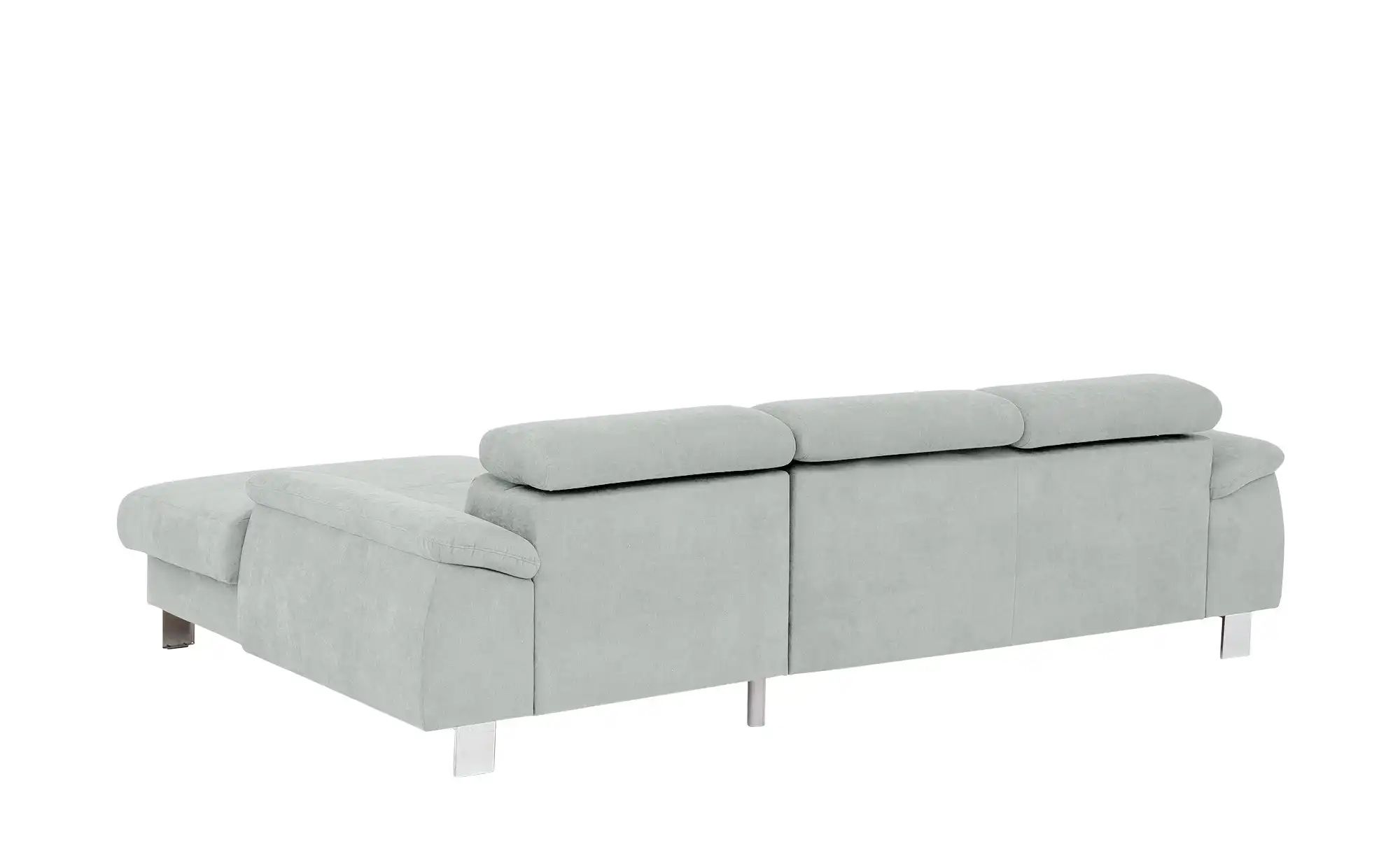 uno Ecksofa aus Velours Micky ¦ grau ¦ Maße (cm): B: 244 H: 72 T: 166 Polst günstig online kaufen