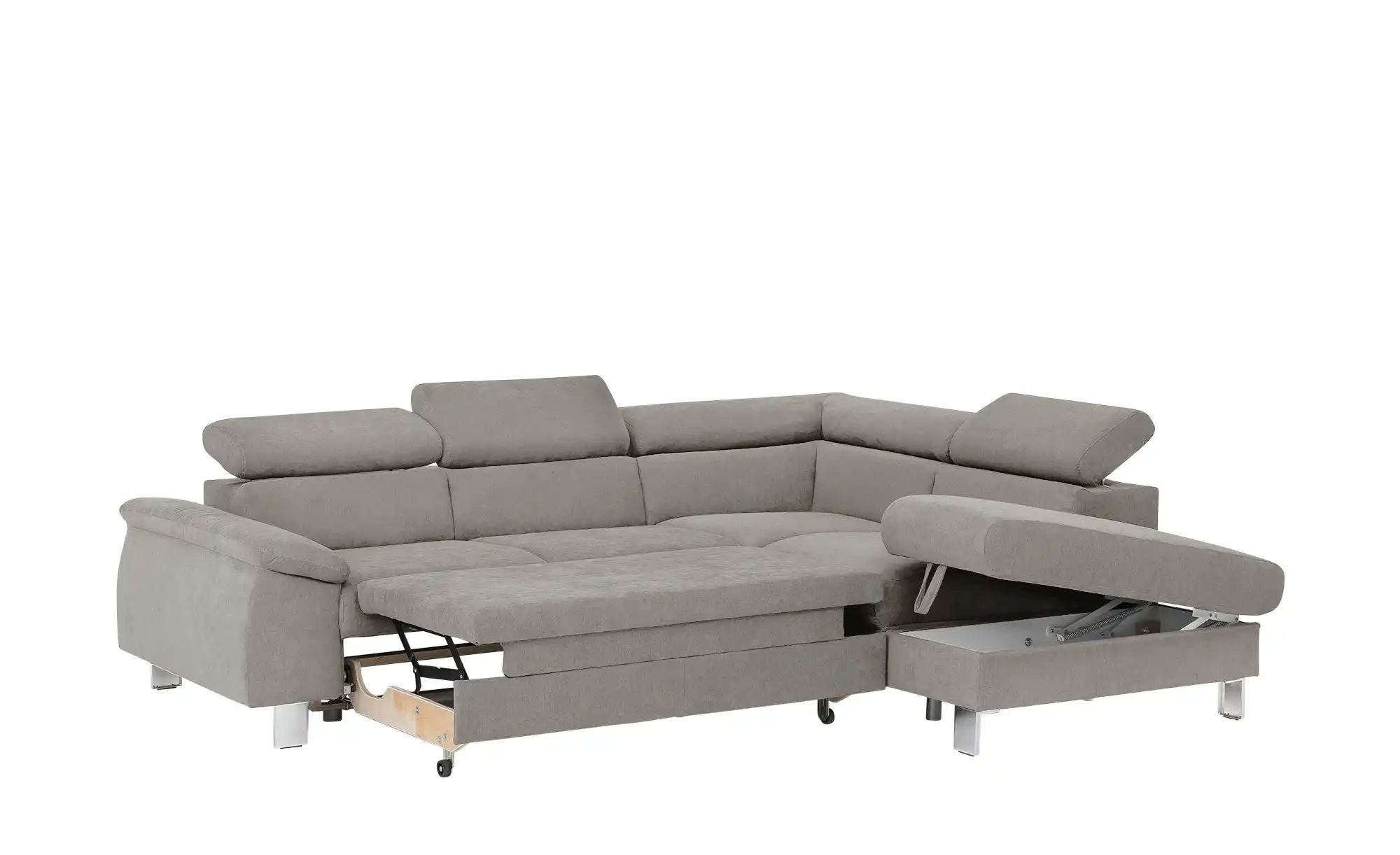 Thumbnail - uno Ecksofa  Micky ¦ grau ¦ Maße (cm): B: 249 H: 72 T: 207.0 Polstermöbel > Sofas > Ecksofas - Höffner