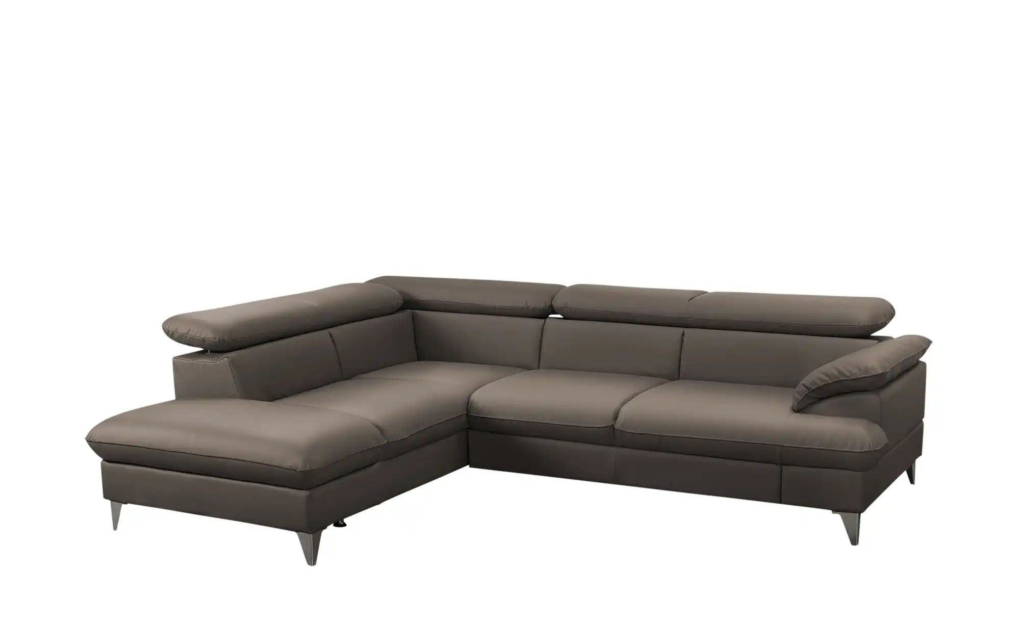 uno Ecksofa aus Kunstleder David ¦ braun ¦ Maße (cm): B: 208 H: 74 T: 256 P günstig online kaufen