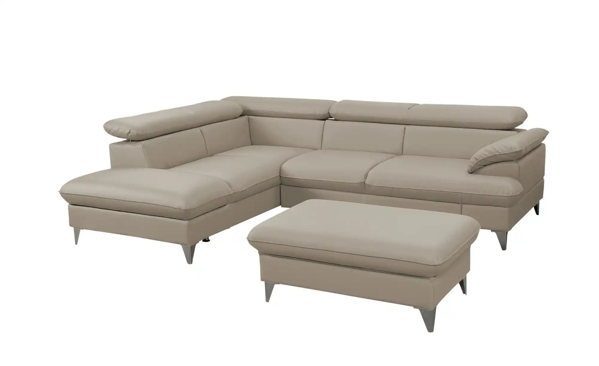 uno Ecksofa aus Kunstleder David ¦ beige ¦ Maße (cm): B: 208 H: 74 T: 256 P günstig online kaufen