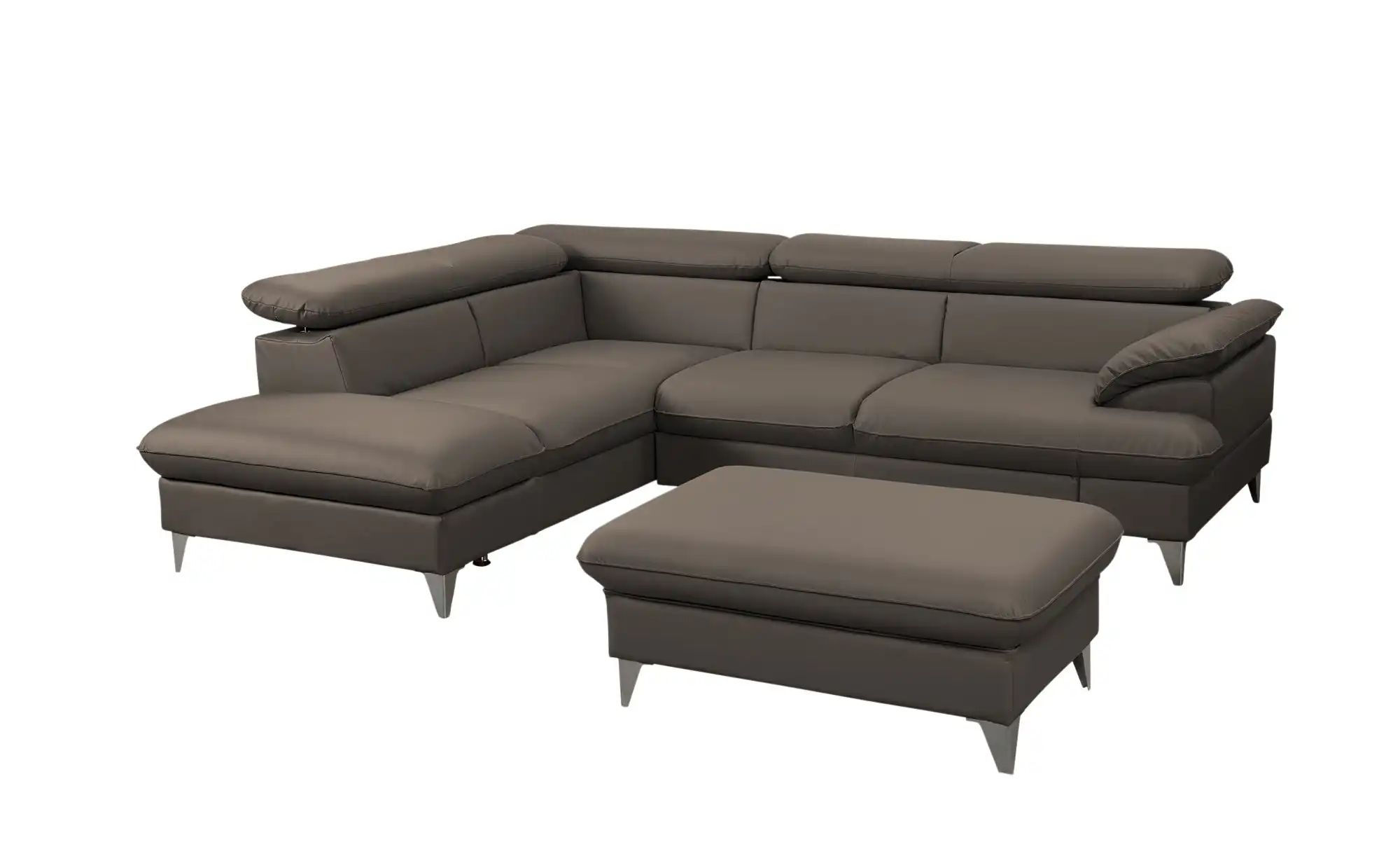 uno Ecksofa aus Kunstleder David ¦ braun ¦ Maße (cm): B: 208 H: 74 T: 256 P günstig online kaufen