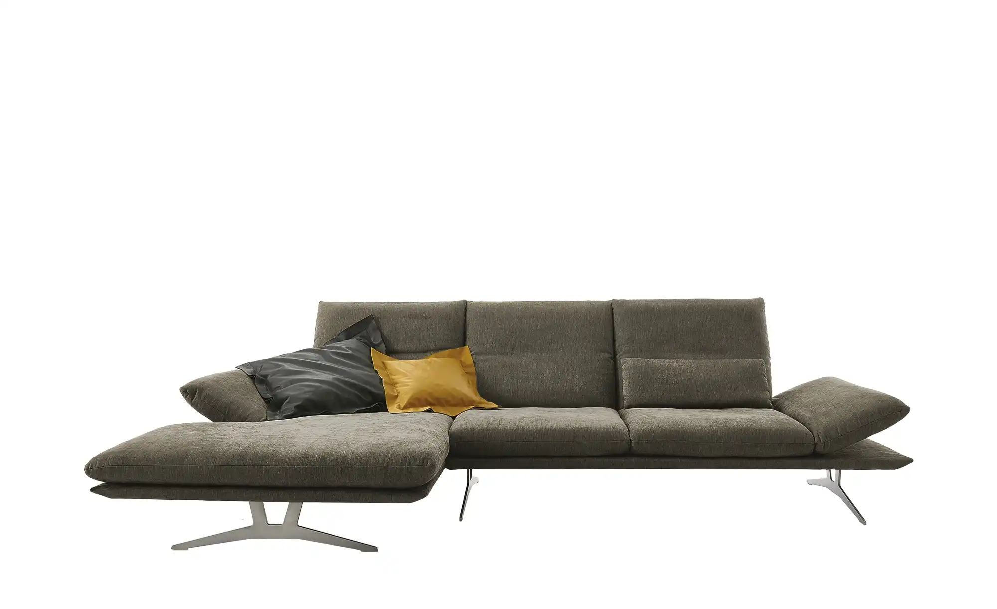 KOINOR Ecksofa aus Flachgewebe Francis ¦ braun ¦ Maße (cm): B: 314 H: 93 T: günstig online kaufen