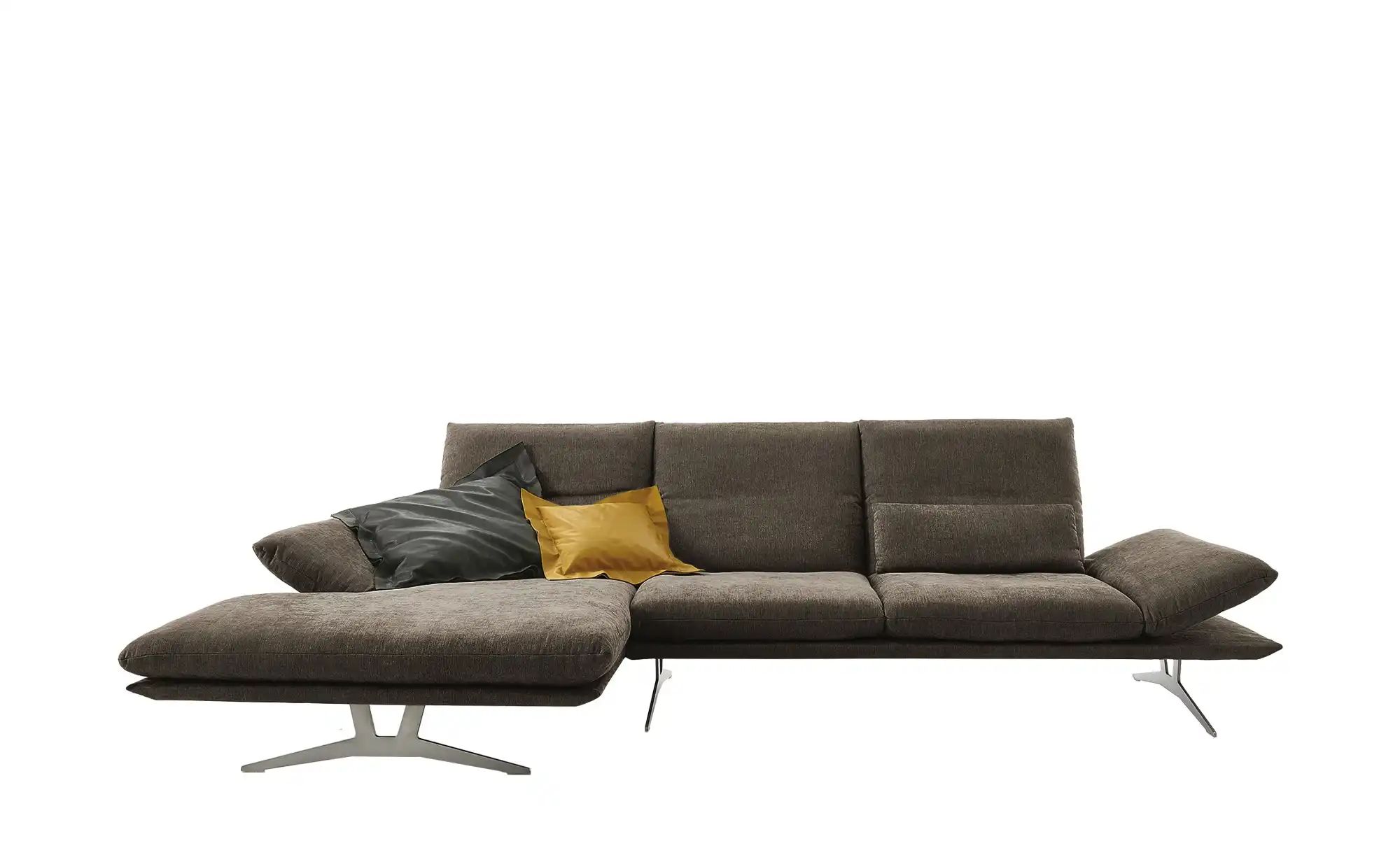 KOINOR Ecksofa aus Flachgewebe Francis ¦ braun ¦ Maße (cm): B: 314 H: 93 T: günstig online kaufen