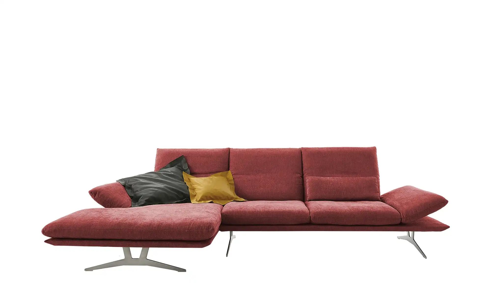 KOINOR Ecksofa aus Flachgewebe Francis ¦ rot ¦ Maße (cm): B: 314 H: 93 T: 1 günstig online kaufen